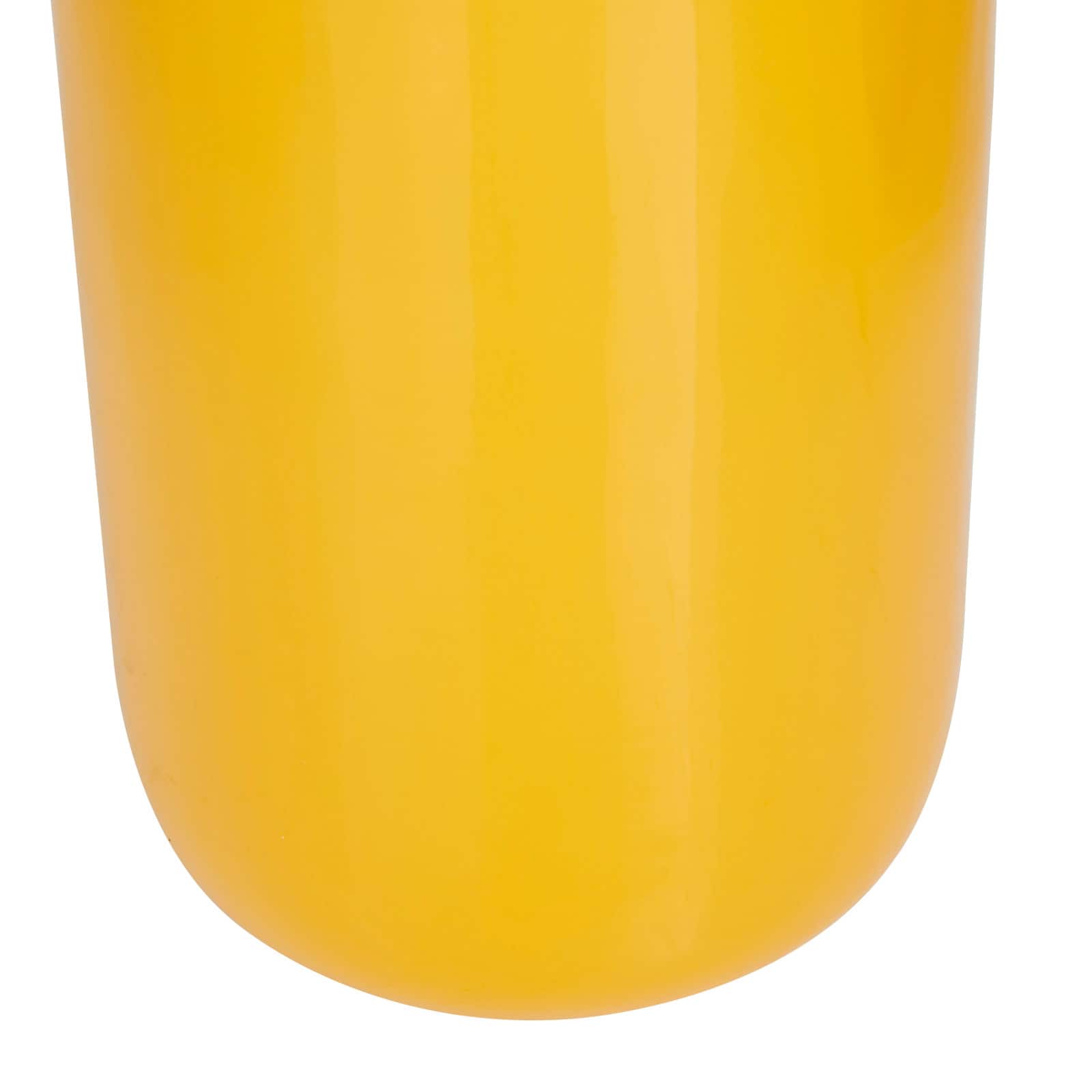 Yellow Metal Vase Set of 2 11", 13"
