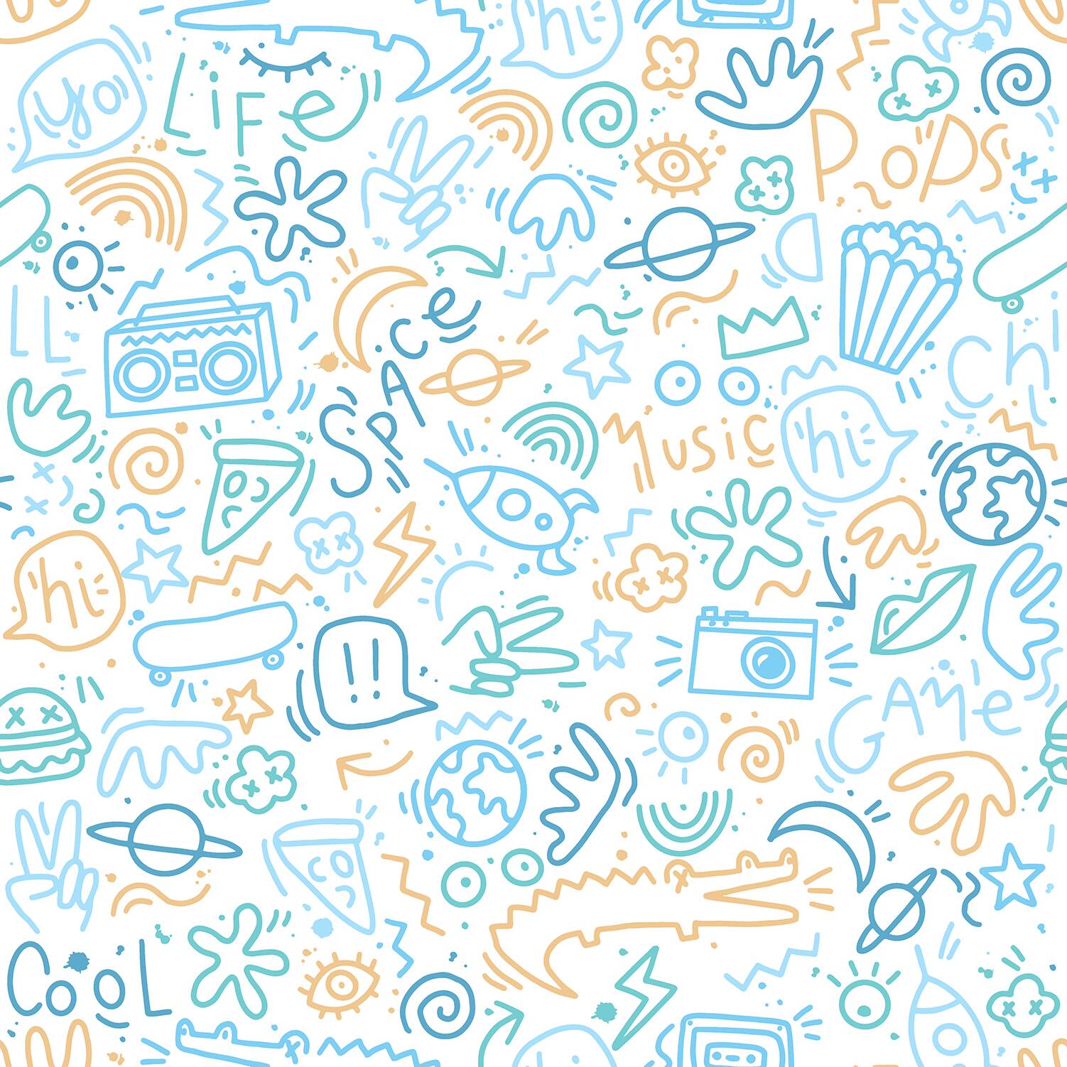 Designs Direct Doodle Wallpaper