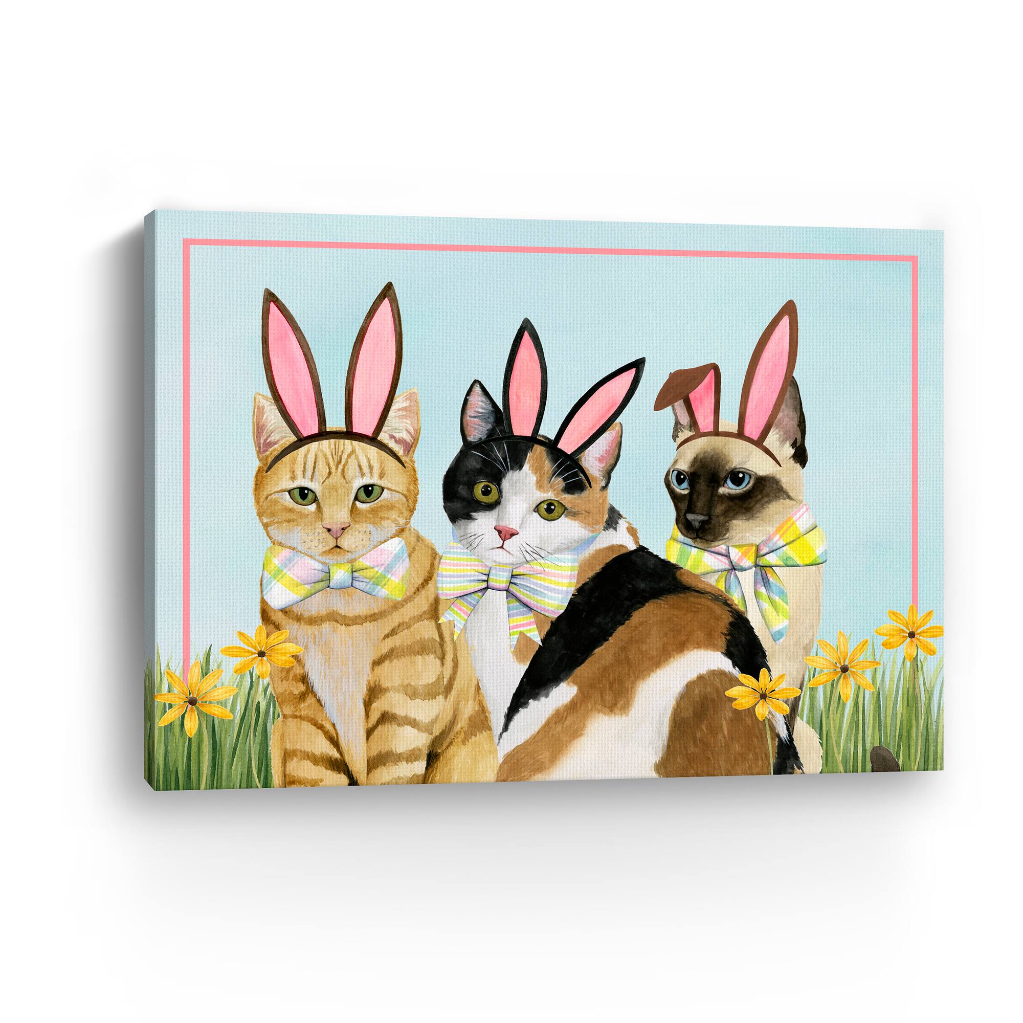 Lumaprints Easter Cats I Canvas Giclée Art