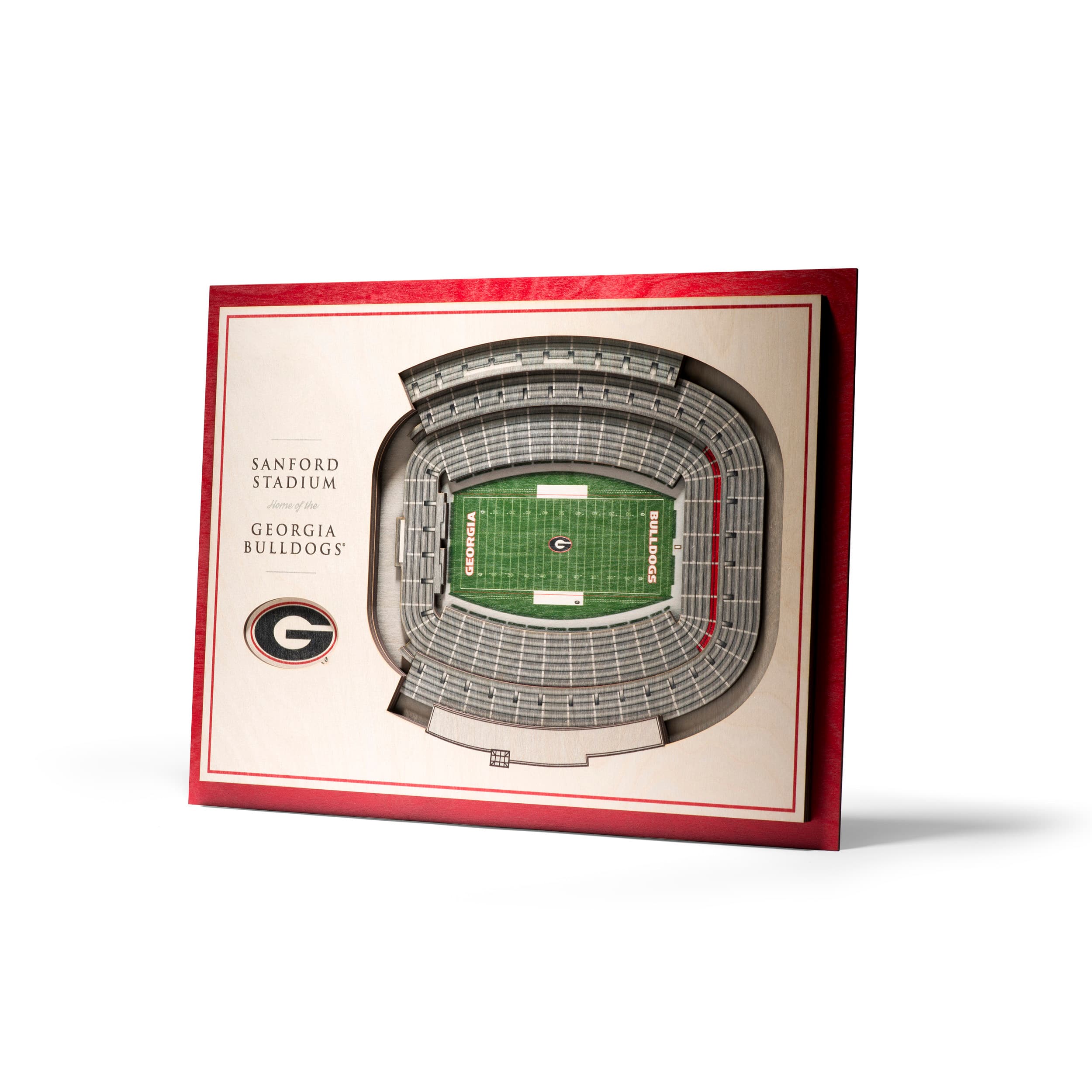 NCAA 5-Layer StadiumView Wall Art By Youthefan in Georgia Bulldogs | 13" x 17" x .63" | Michaels®