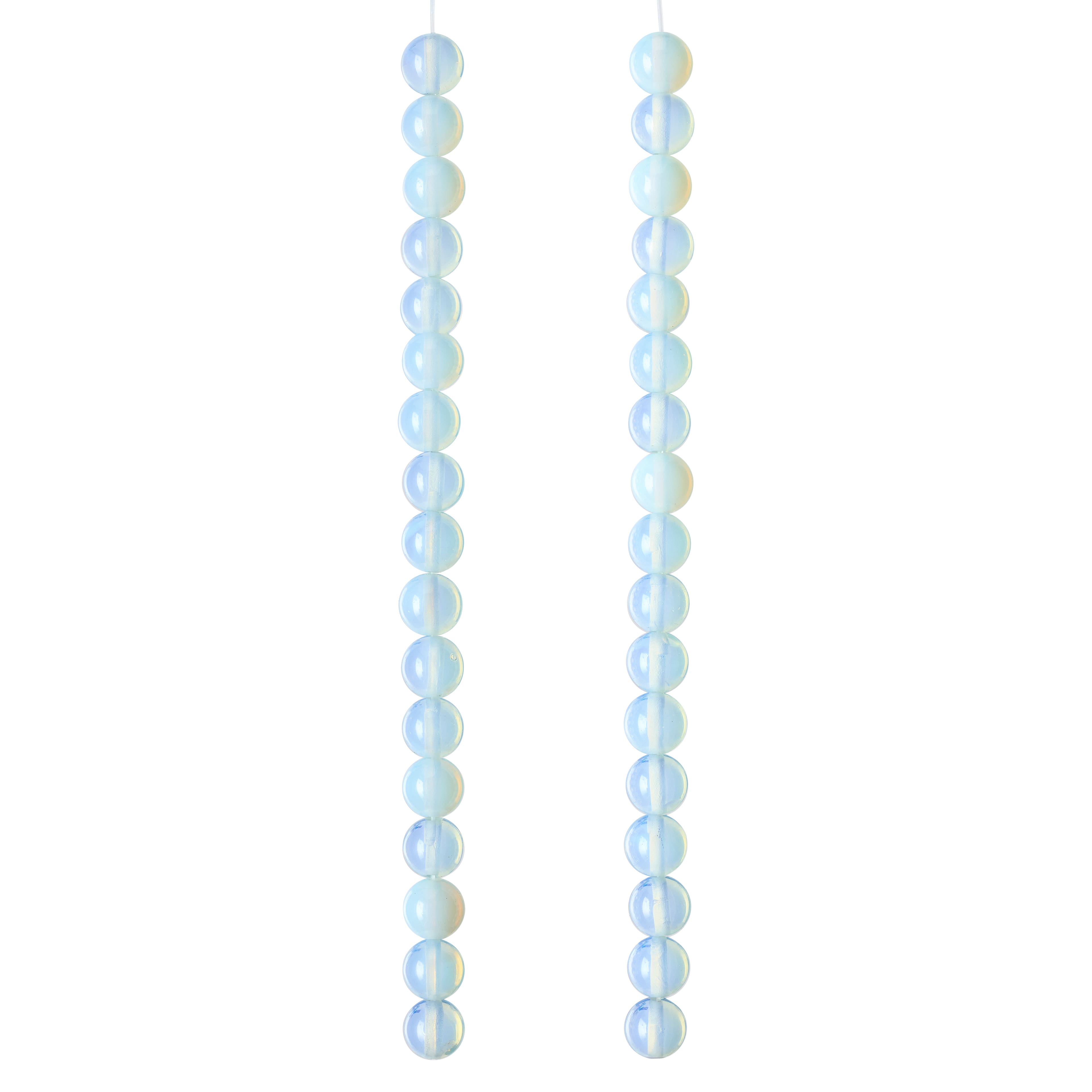 Opal Moonstone Glass Round Beads, 8mm by Bead Landing™