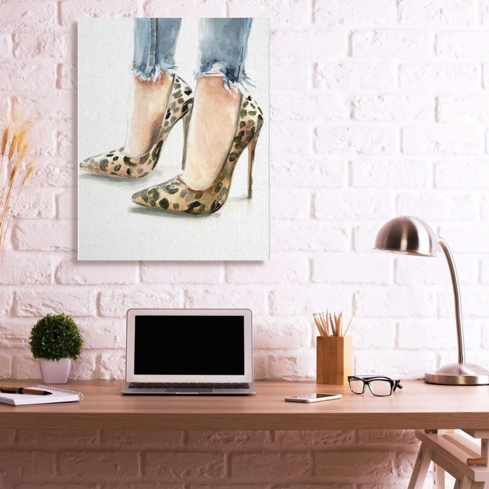 Stupell Industries Cheetah Print Heels Painting Wall Accent