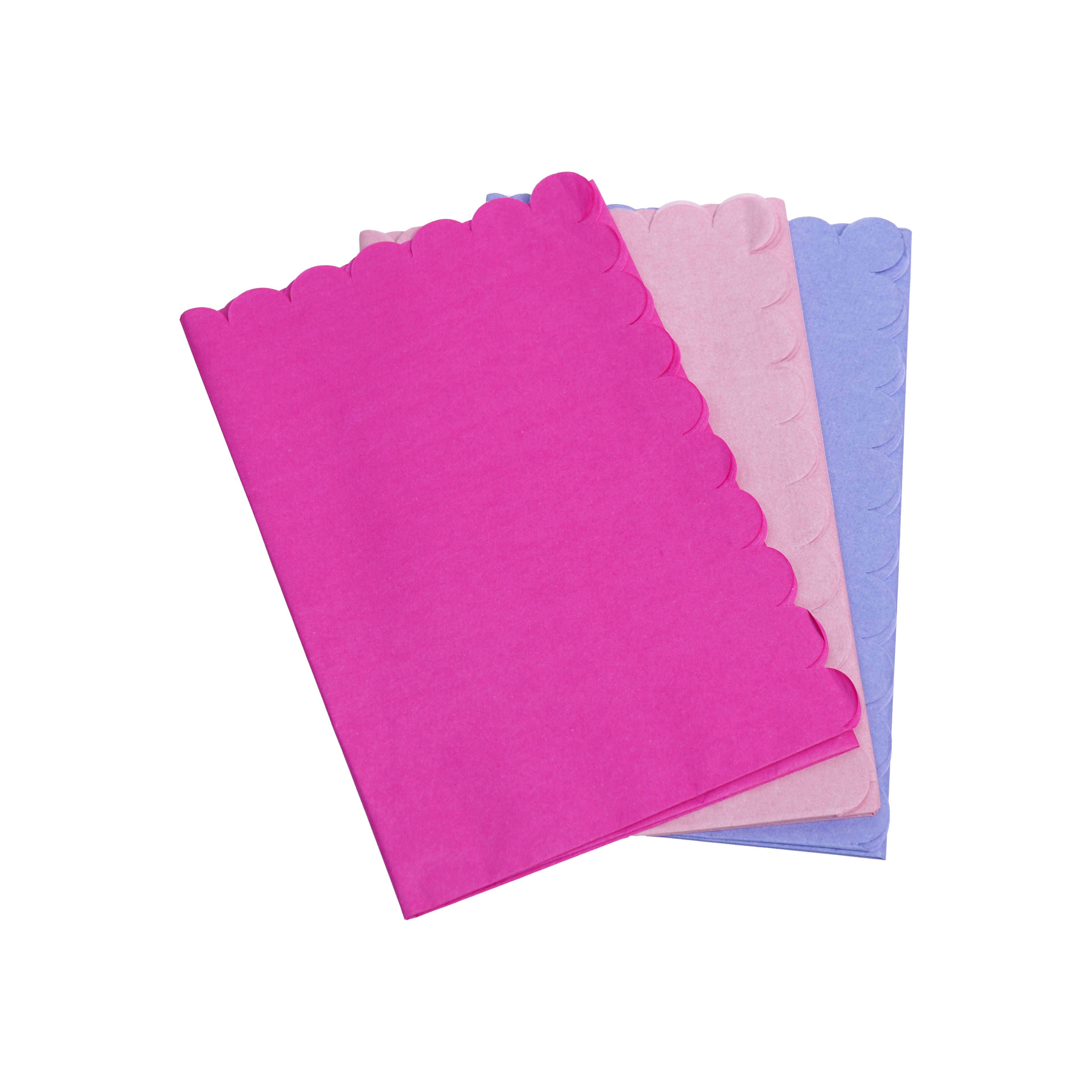 Pink & Purple Mix Scalloped Tissue Paper Sheets, 12ct. by Celebrate It™