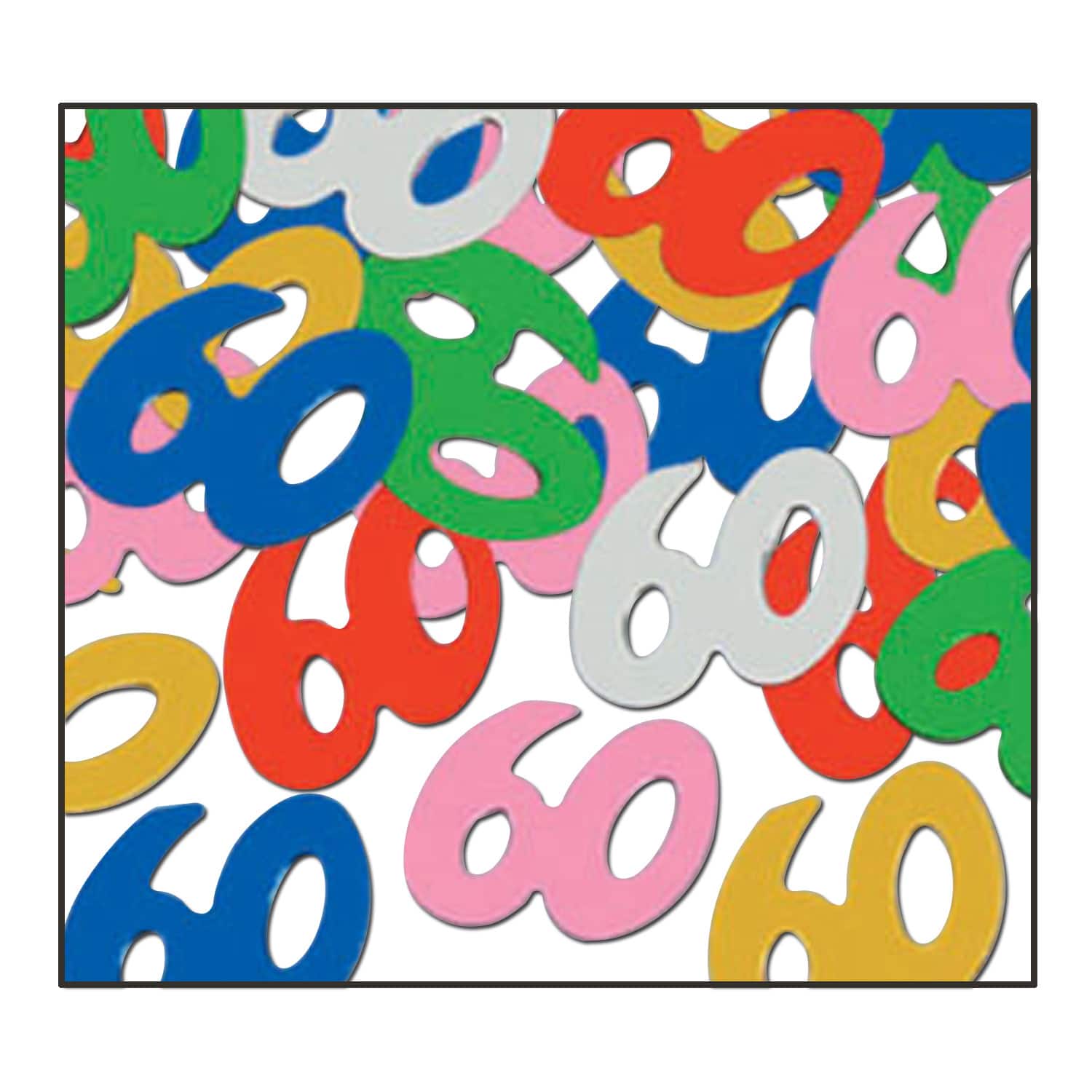 Beistle 1/2oz. Fanci-Fetti Multicolor 60 Silhouettes Packs, 3ct.