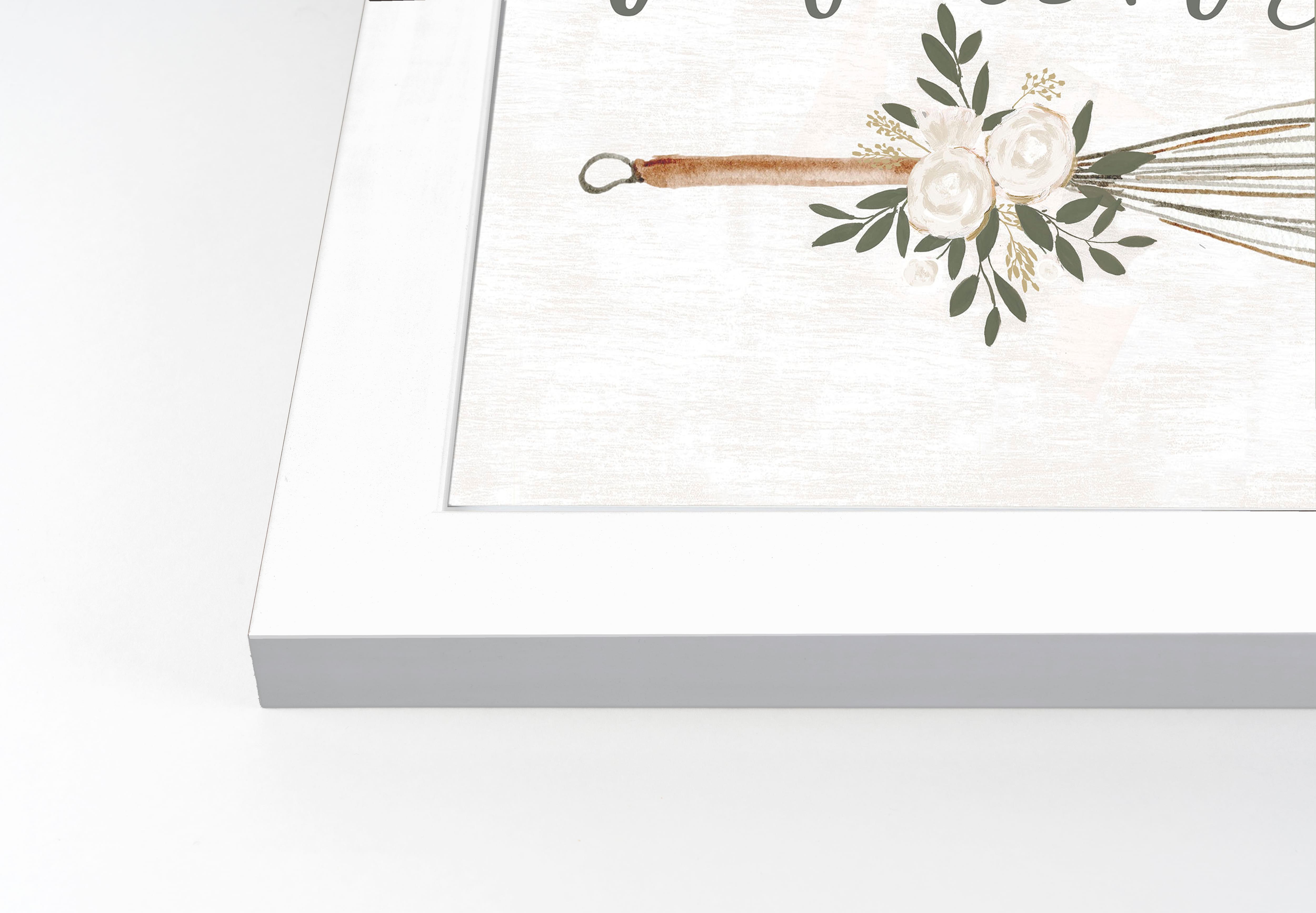 Take Whisks 12" x 16" White Framed Print Under Plexiglass