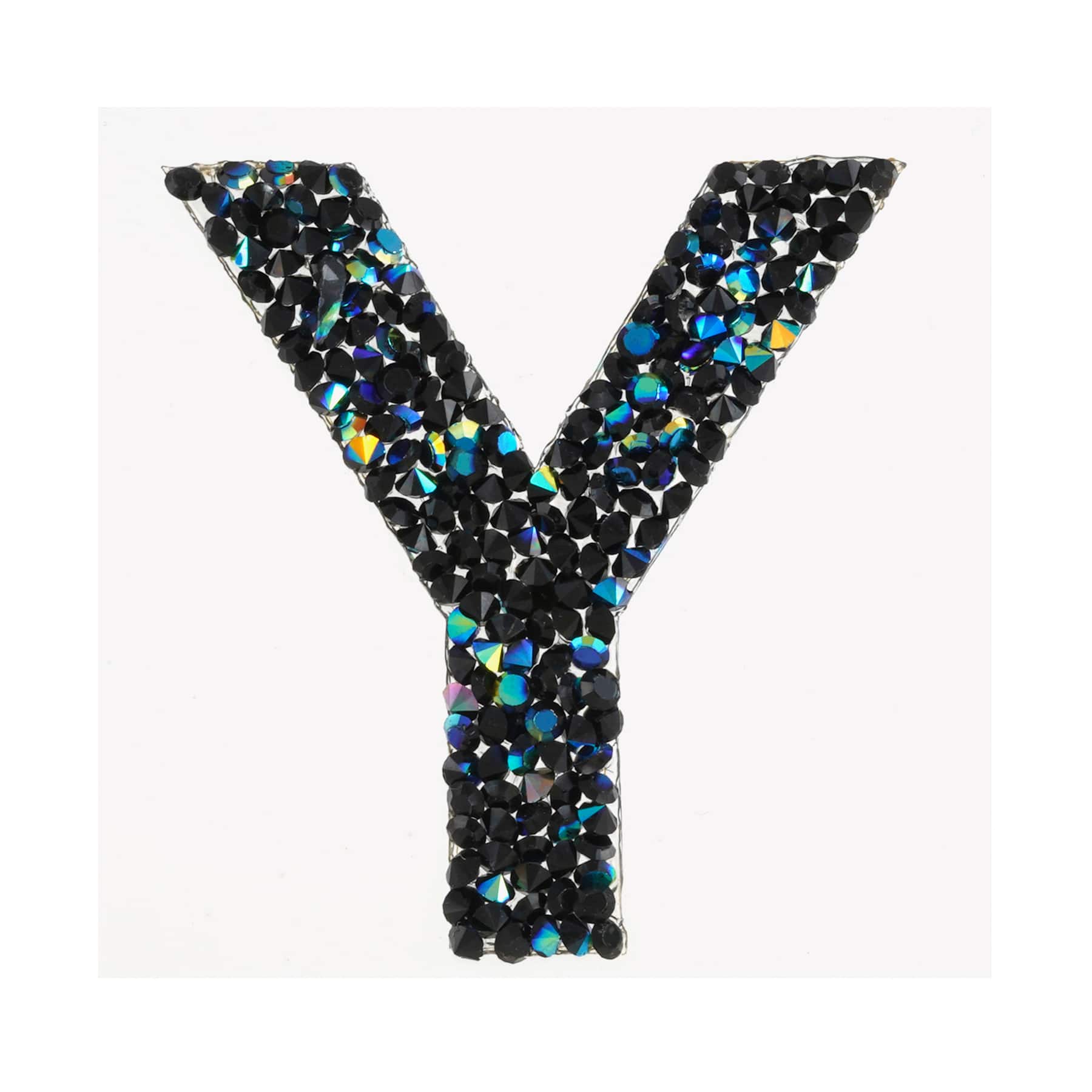 12 Pack: Black AB Letter Bling Sticker by Recollections®