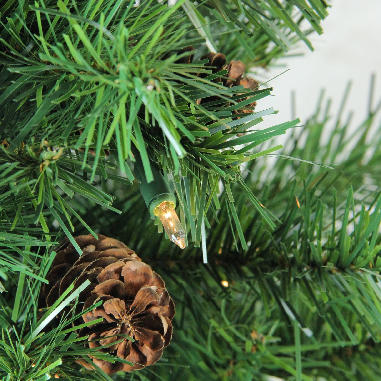 3ft. Pre-Lit Dakota Pine Artificial Christmas Tree, Clear Dura-Lit Lights