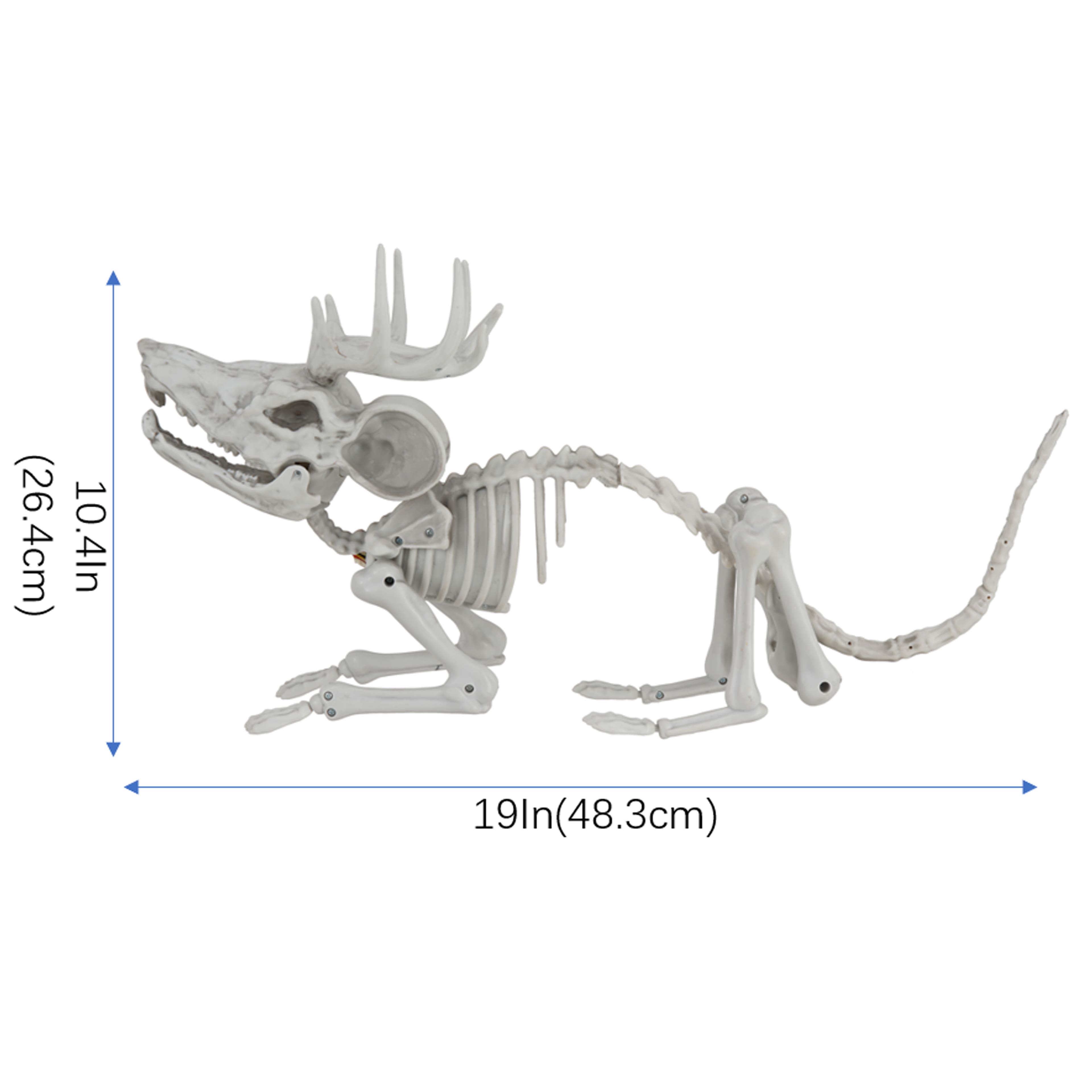 19" Animated Antler Mouse Skeleton by Ashland®