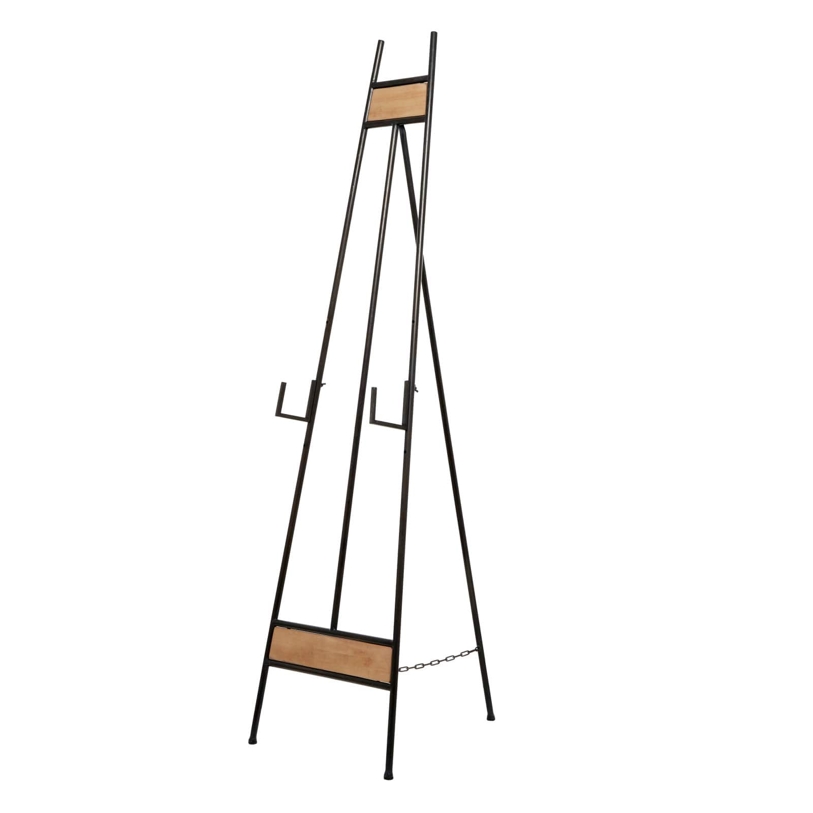 66" Black Iron Industrial Easel