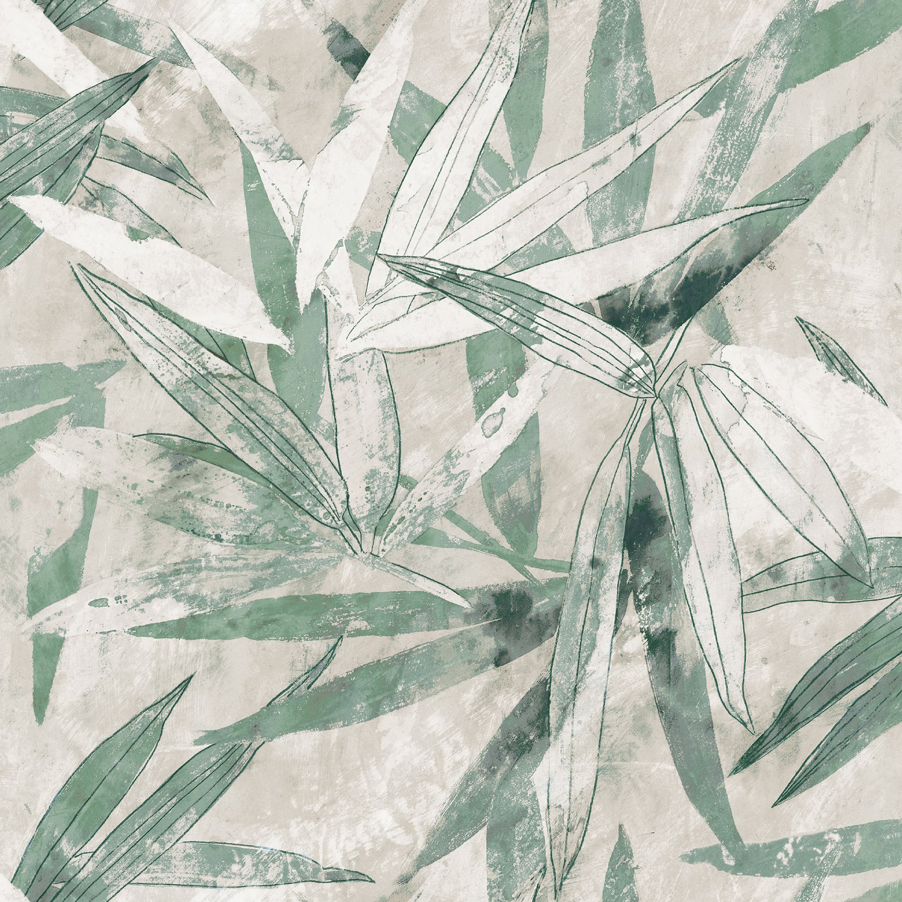 NuWallpaper Egypt Sherrod Jade Bali Bamboo Peel & Stick Wallpaper