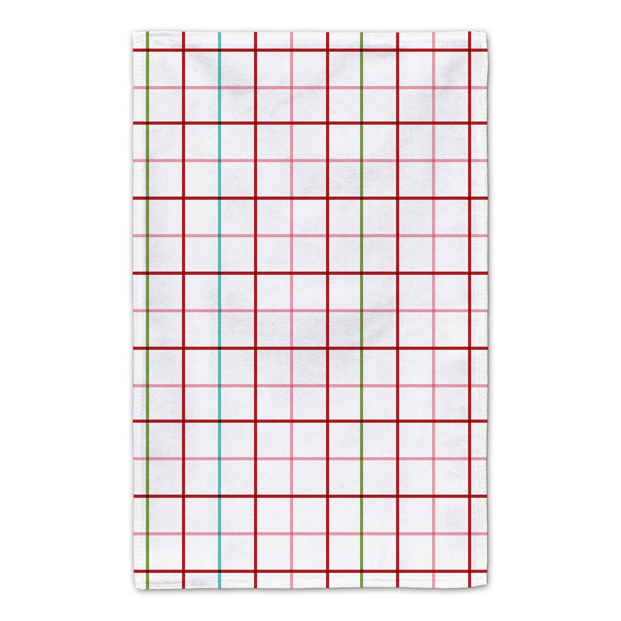 Let It Snow Grid Tea Towels - Set of 2