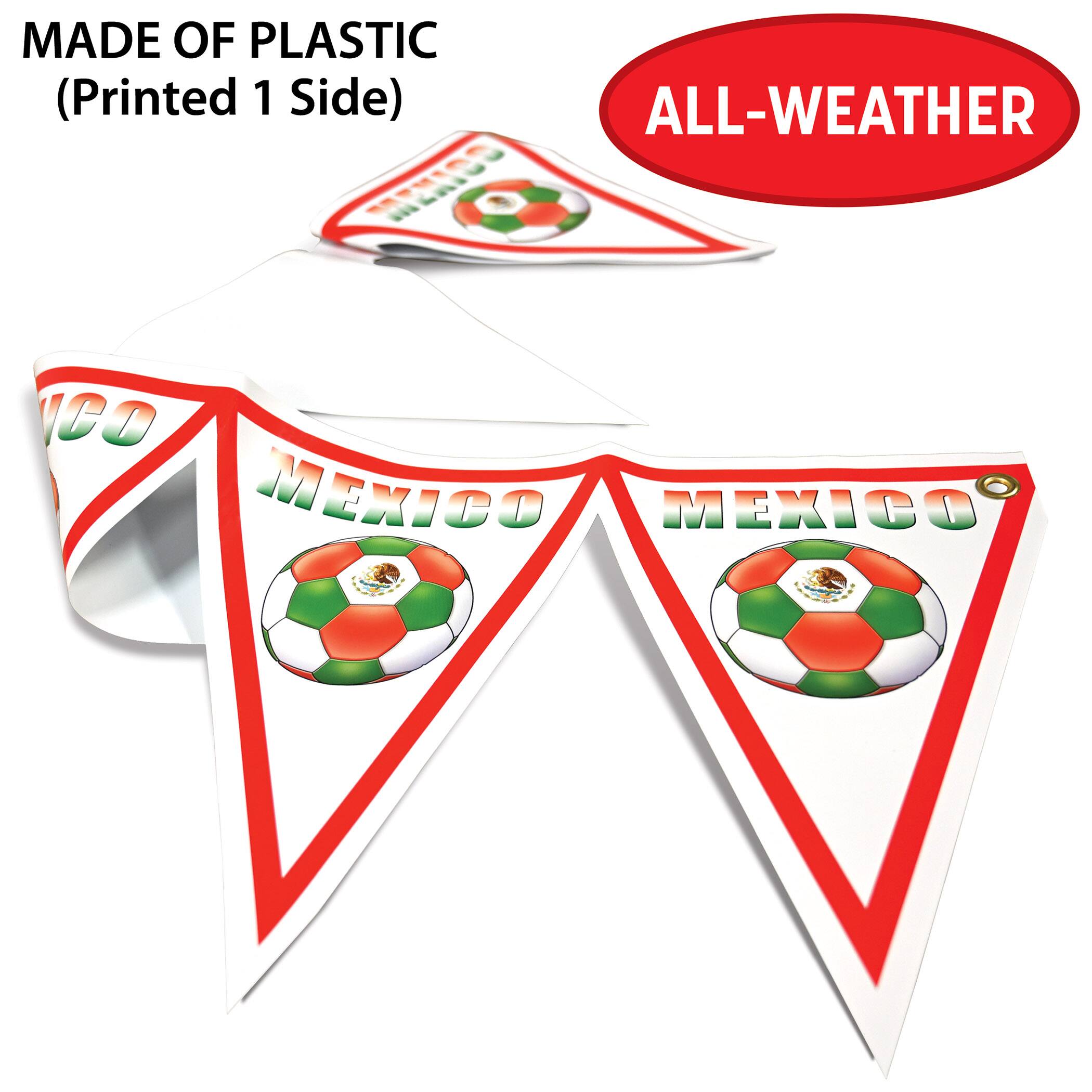 11" x 6.5ft. Mexico Soccer Pennant Banner