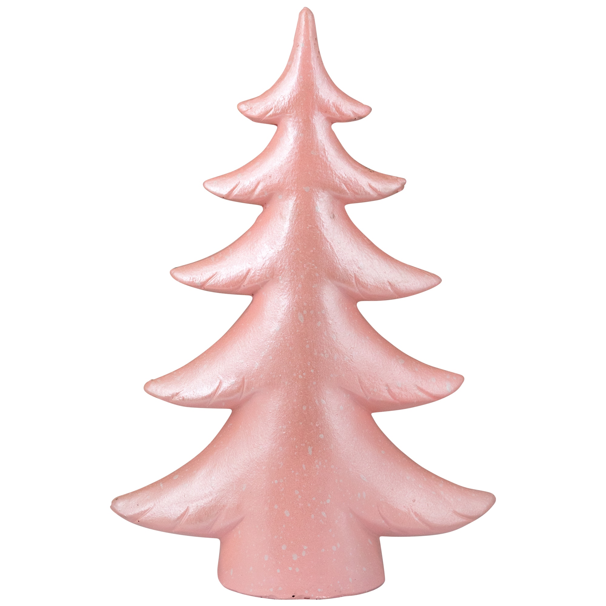 Northlight 10" Light Pink Snowy Shiny Christmas Tree Tabletop Decoration