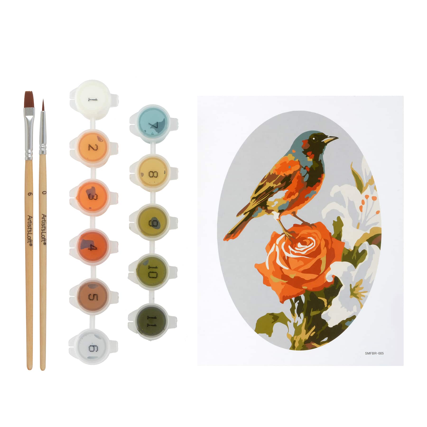 Bird Paint-by-Number Framed Mini Kit by Artist's Loft®