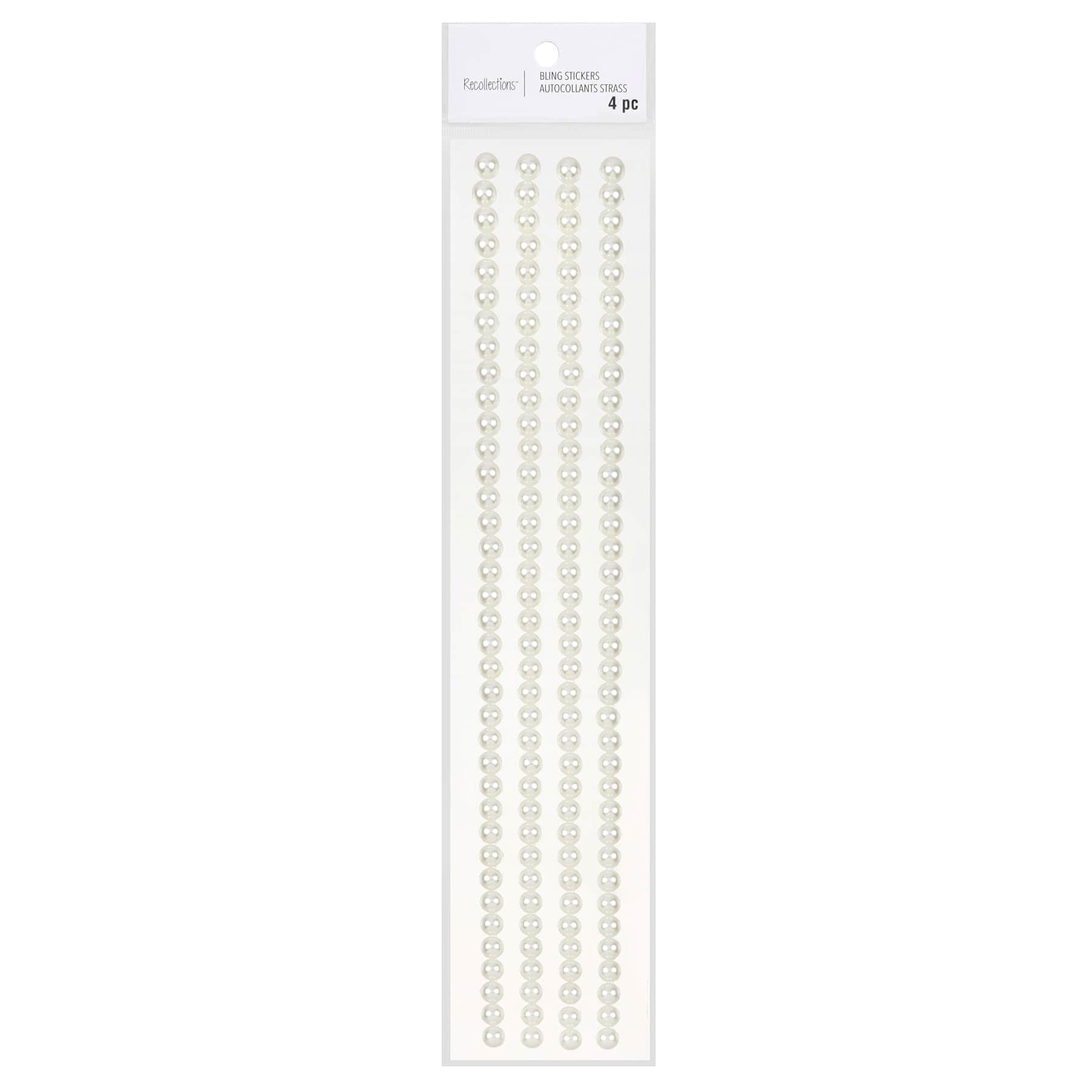 12 Packs: 4 ct. (48 total) Pearl Adhesive Borders by Recollections™