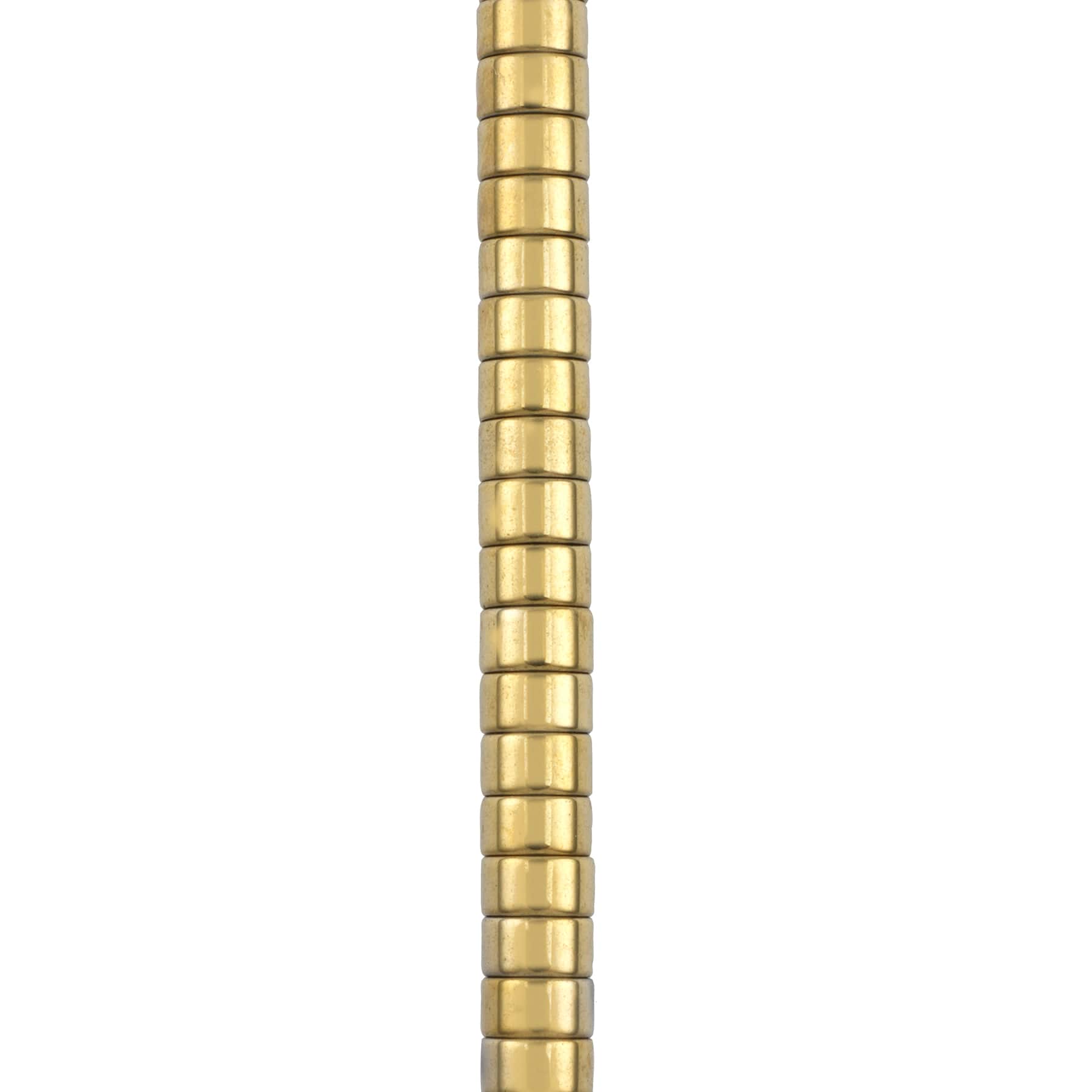 Gold Hematite Heishi Beads by Bead Landing