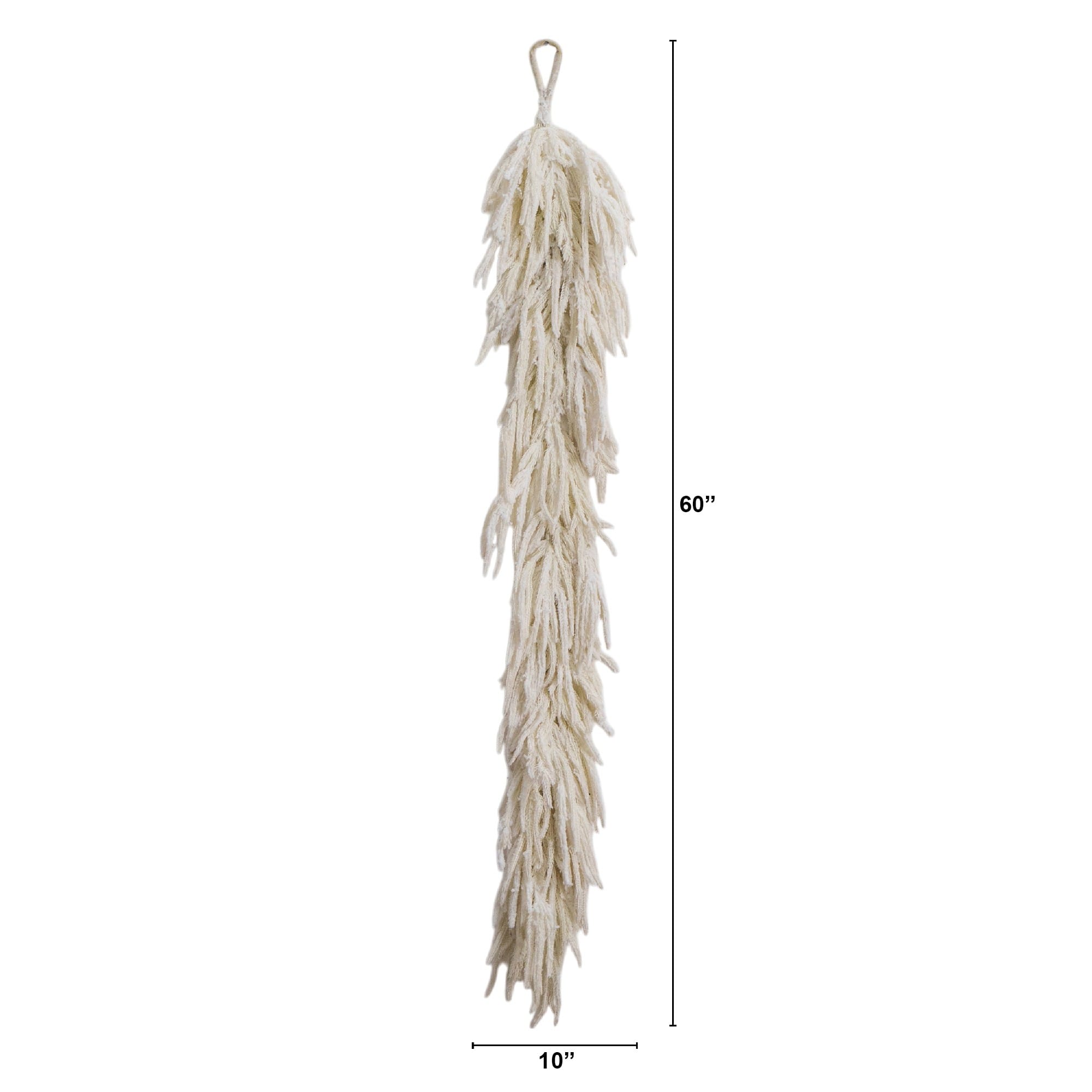5ft. Artificial Real Touch White Norfolk Island Pine Garland with Natural Look