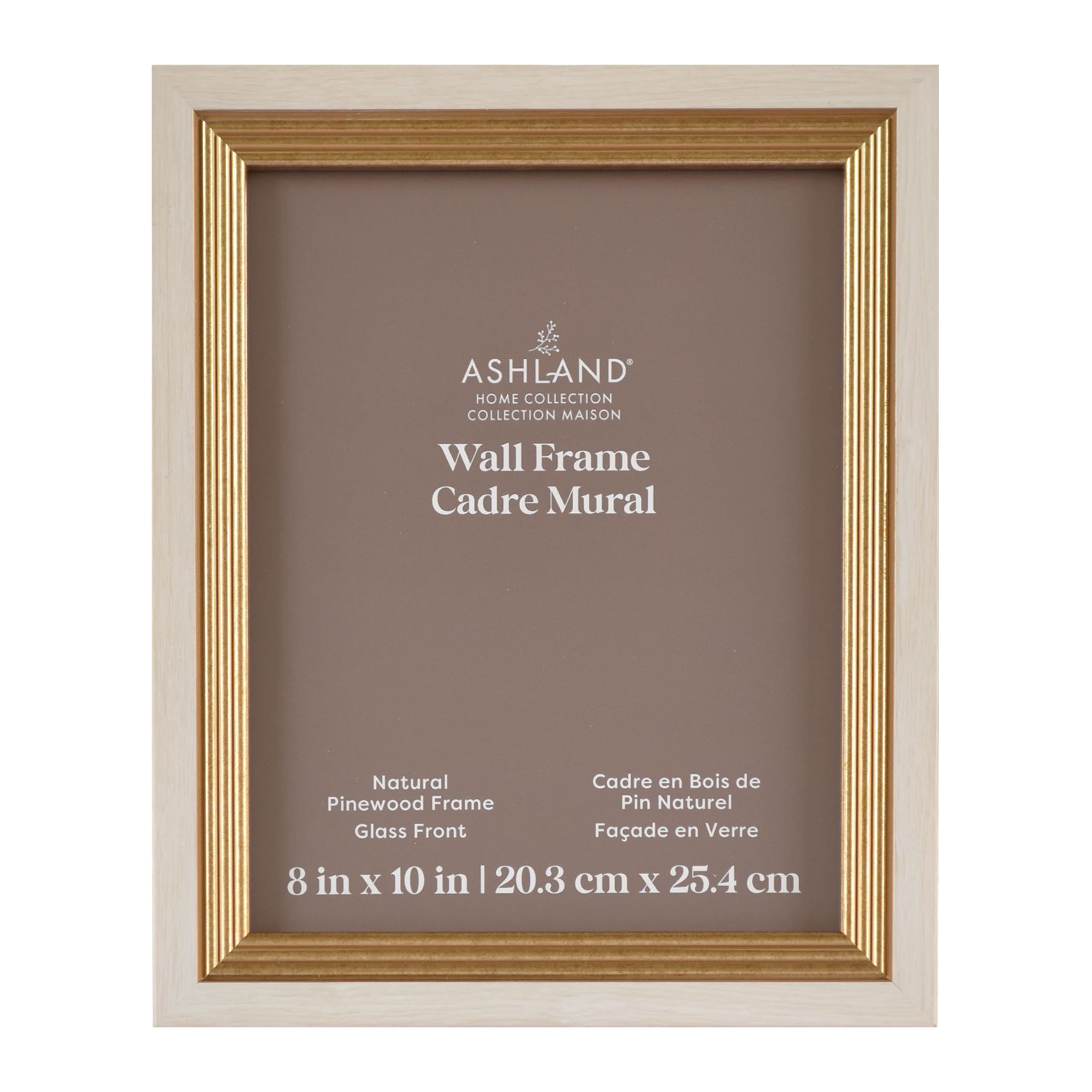 Home White & Gold Stripe Wood Gallery Frame by Ashland
