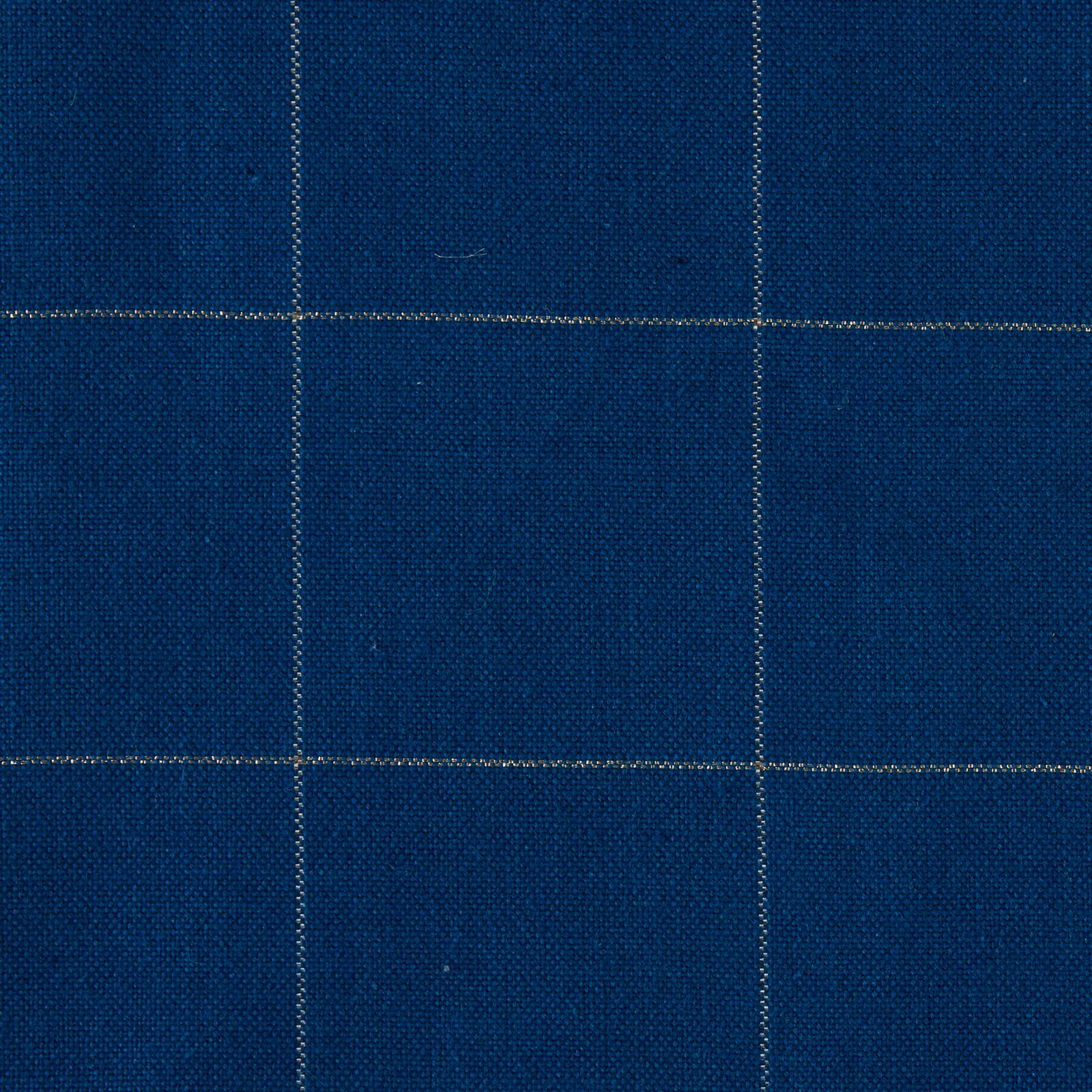 Blue Metallic Windowpane Tablecloth 60" x 120"