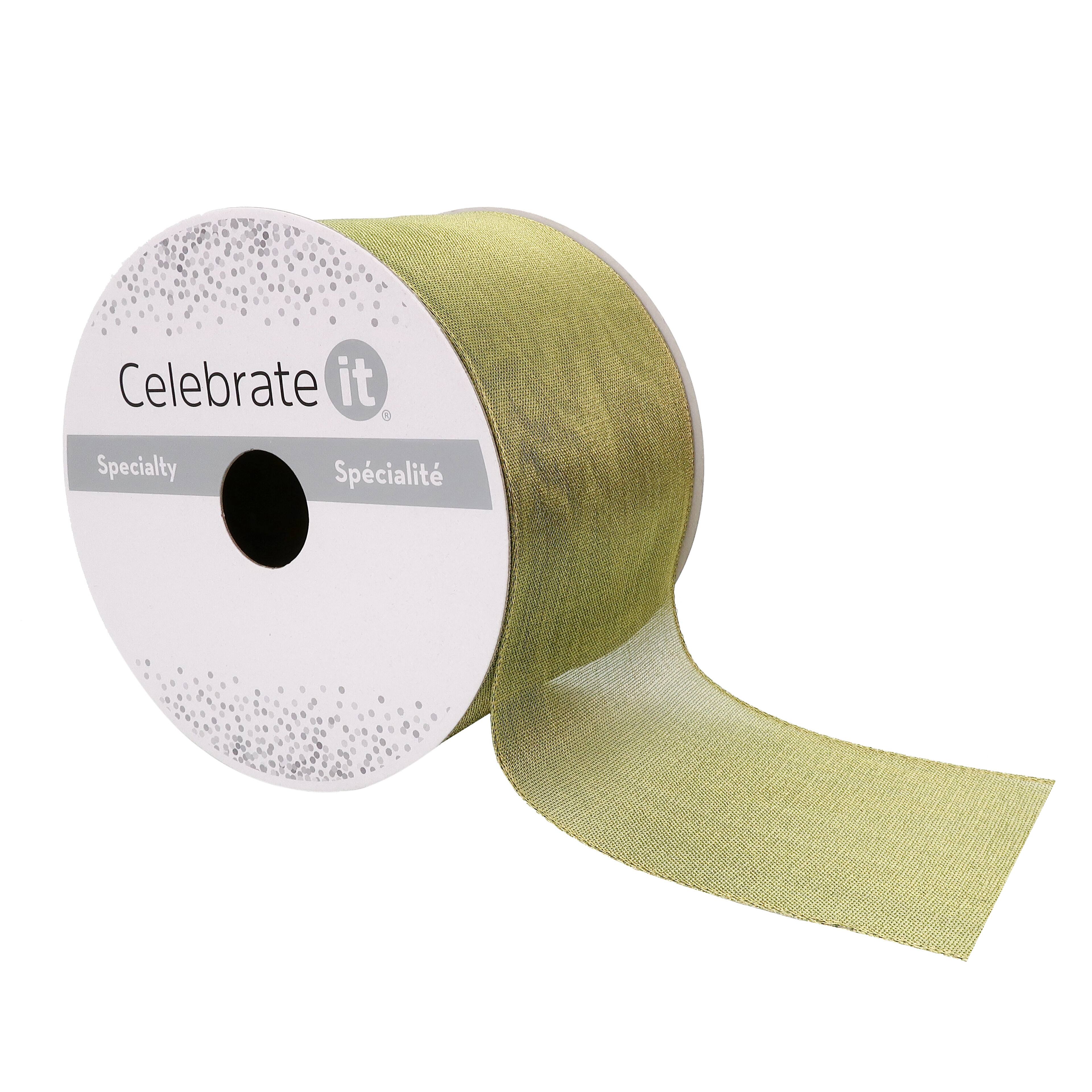 12 Pack: 2.5" x 10yd. Sheer Metallic Wired Ribbon by Celebrate It® Specialty