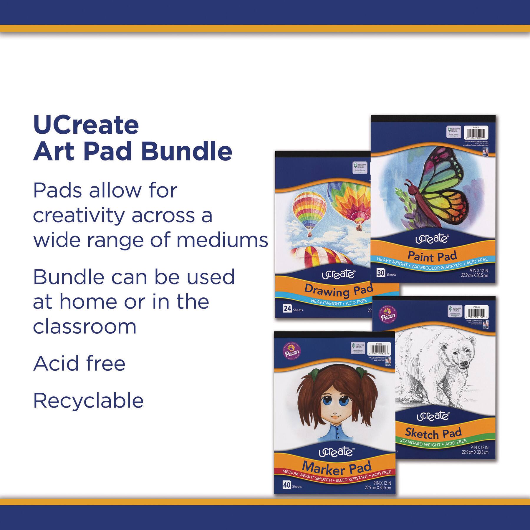 UCreate® 9" x 12" Art Pad Bundle Set