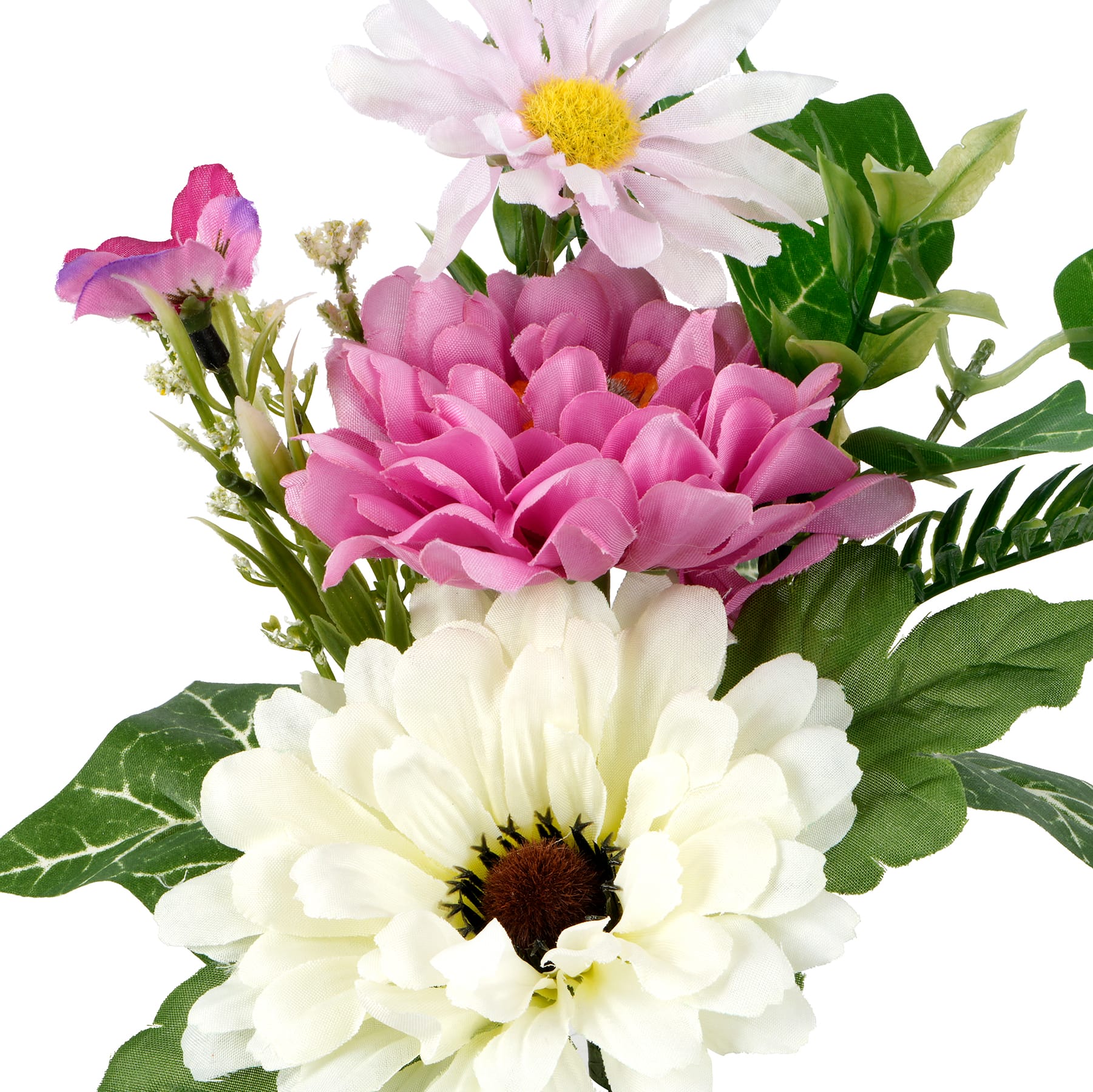 11" Cream & Pink Zinnia & Daisy Mix Pick by Ashland®