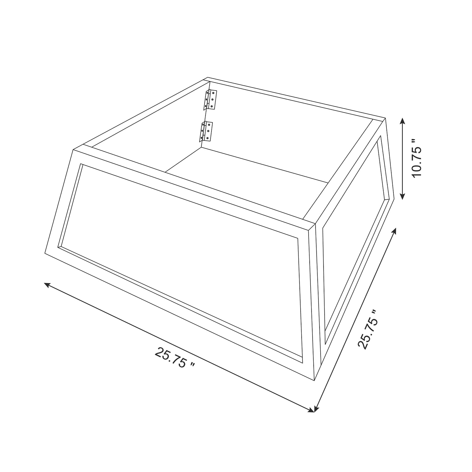 Glitzhome® White 26" Farm Fresh Christmas Trees Wooden Trapezoid Tree Collar