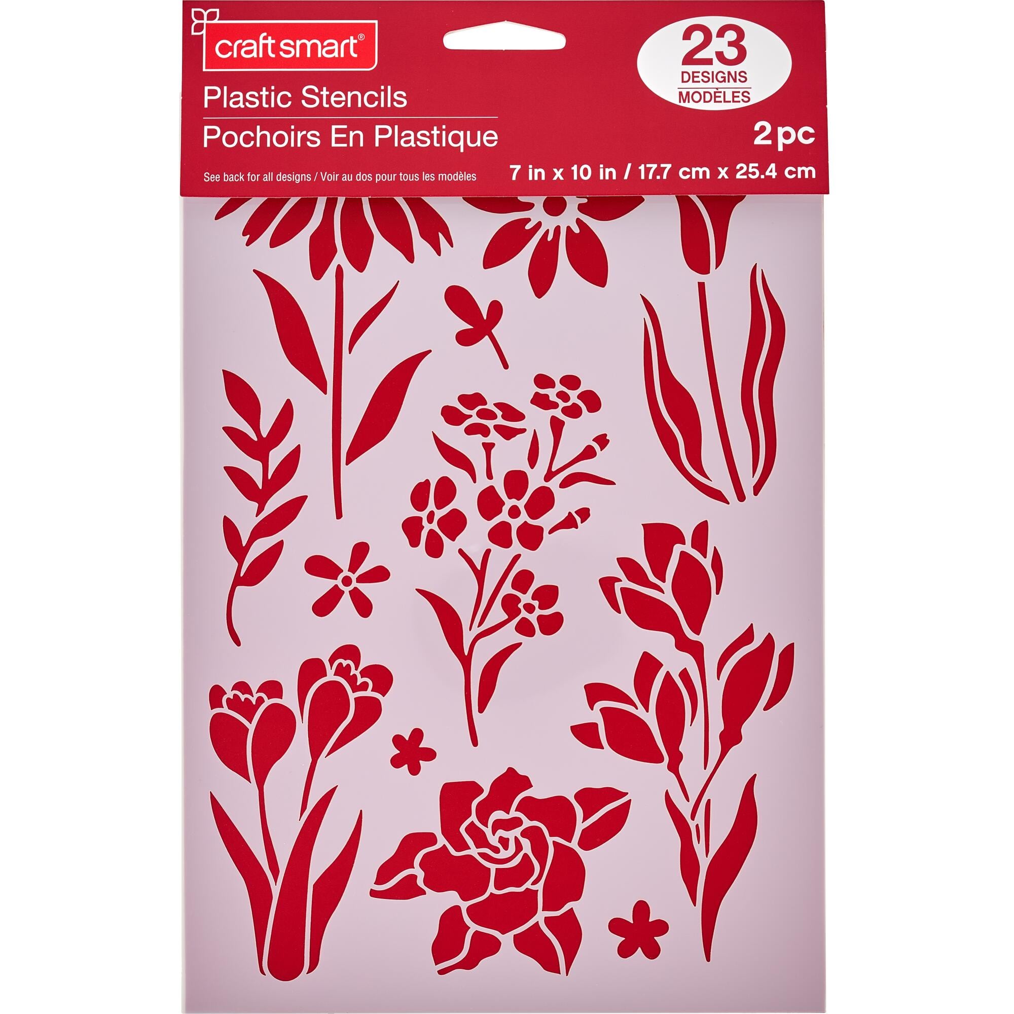 Spring Floral Stencils, 7" x 10" by Craft Smart®