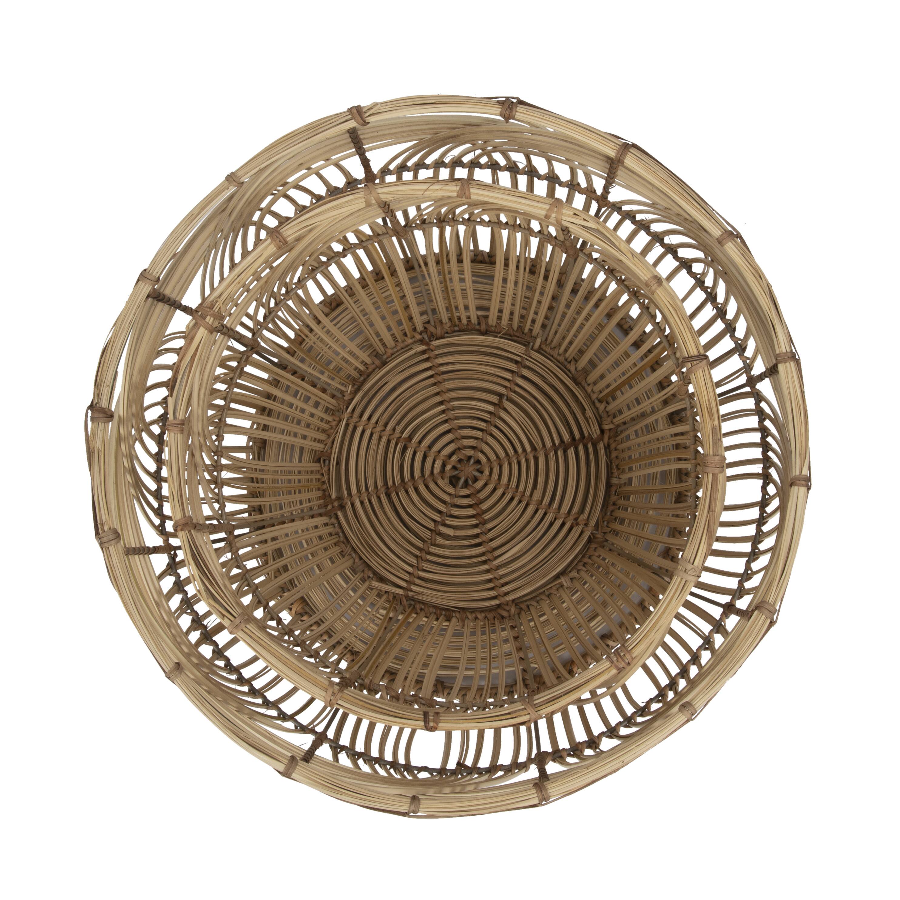 Hello Honey® Natural Handmade Decorative Rattan Basket Set