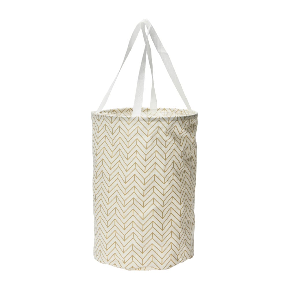Household Essentials Krush Round Laundry Bag with Handles (Brown)