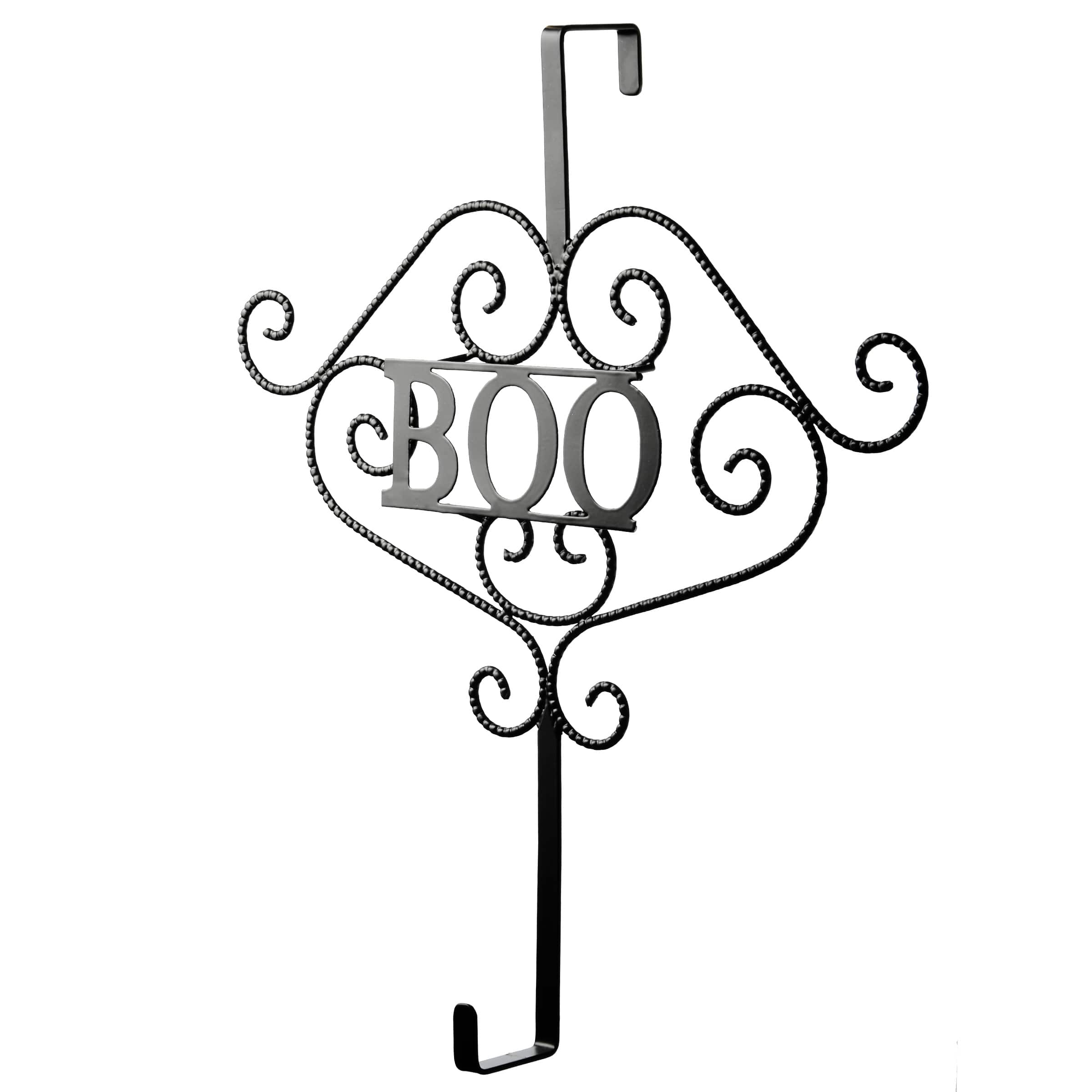17" Halloween BOO Wreath Hanger