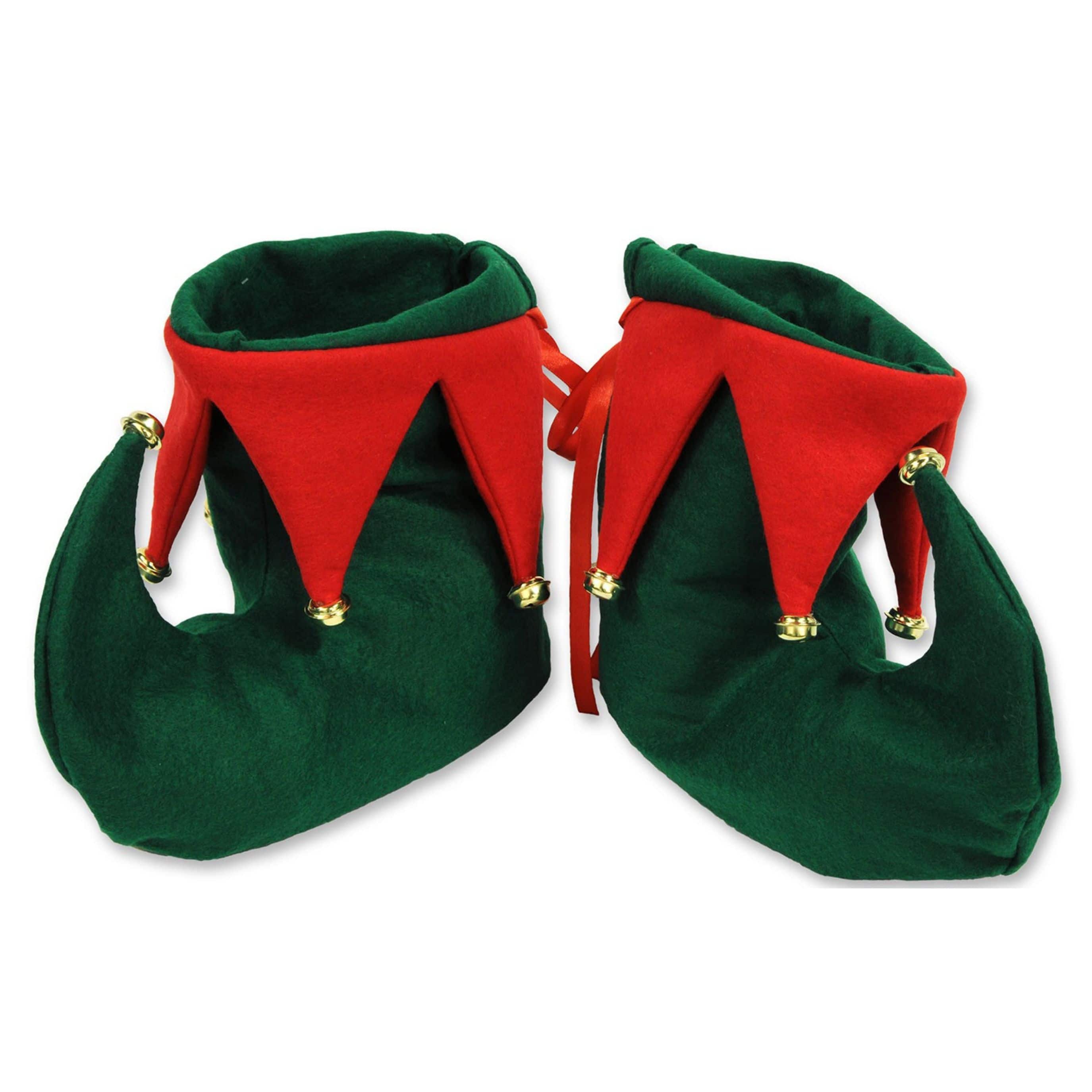 Beistle Adult Green & Red Elf Boots