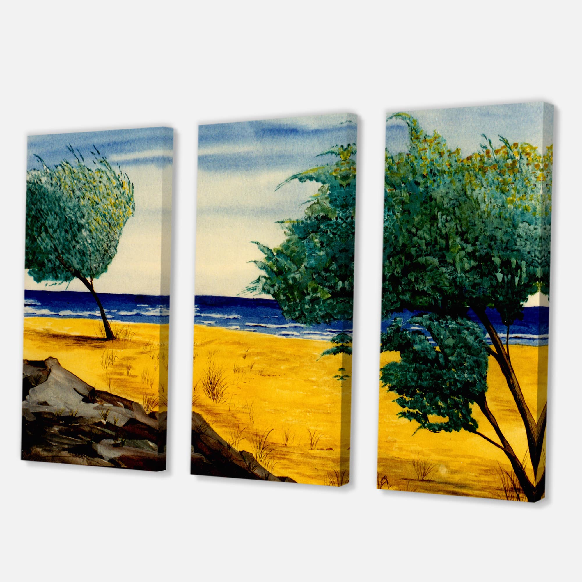 Designart - Orange Beach By The Coastline