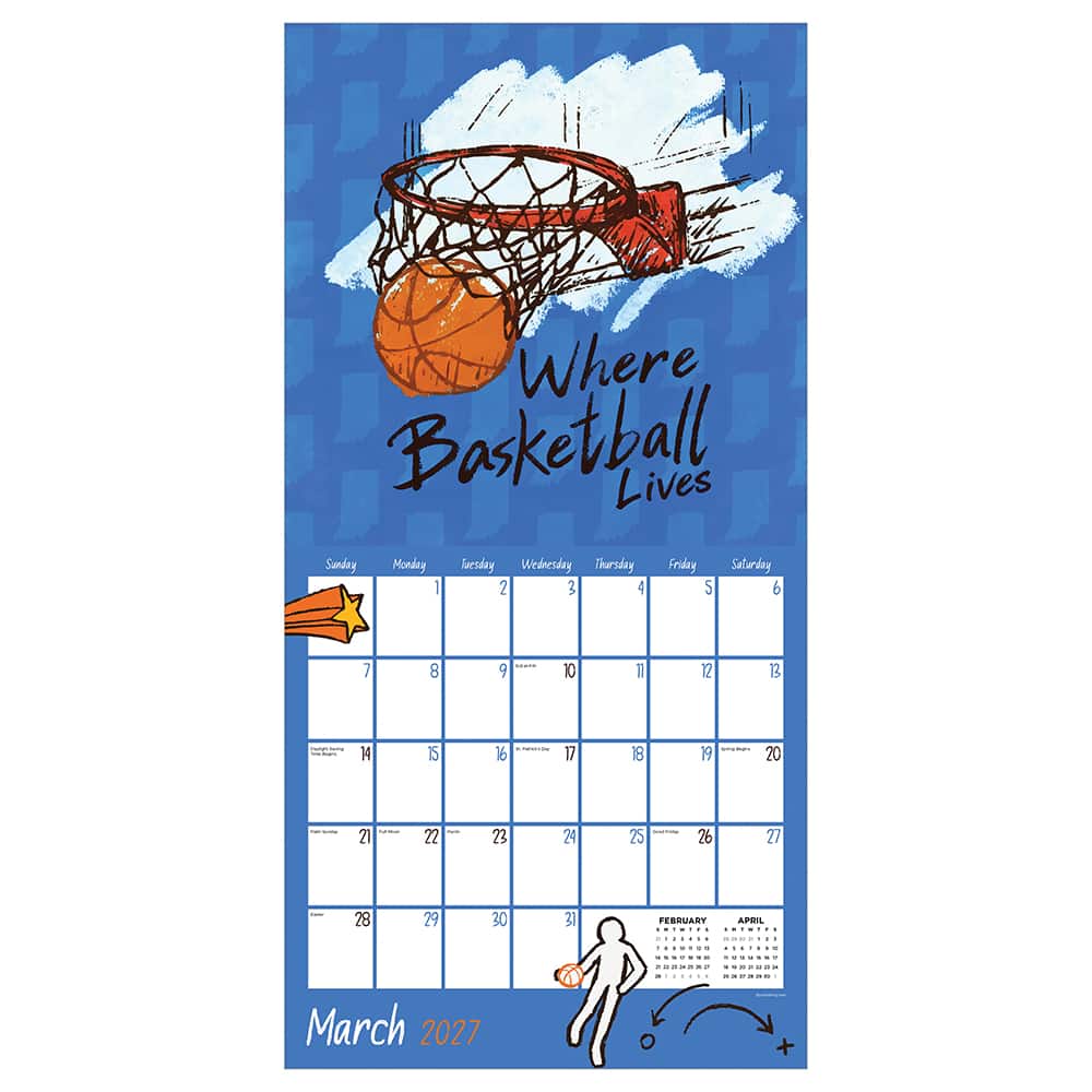 2027 Home: Indiana Wall Calendar