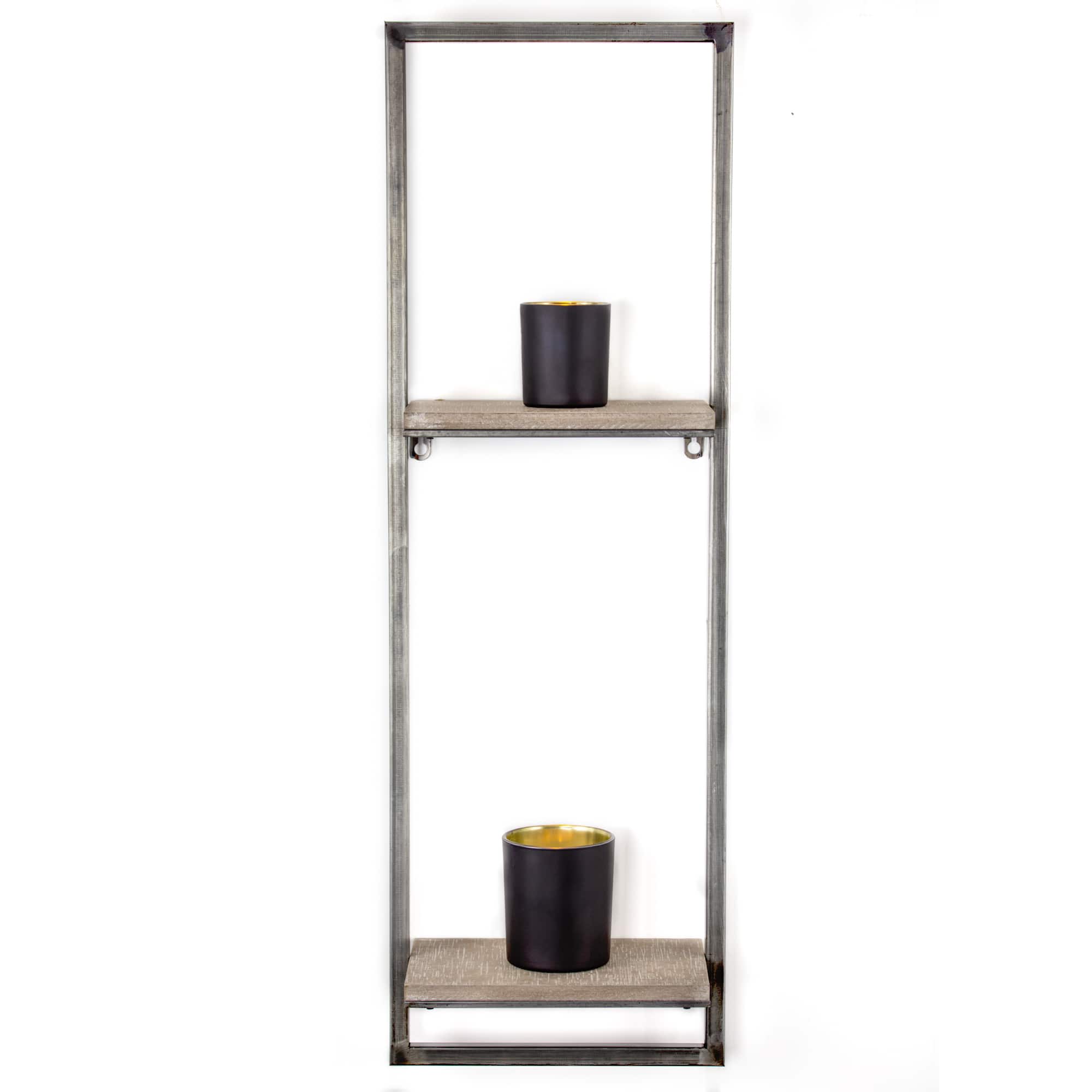 Rustic Hanging Shelves Rack