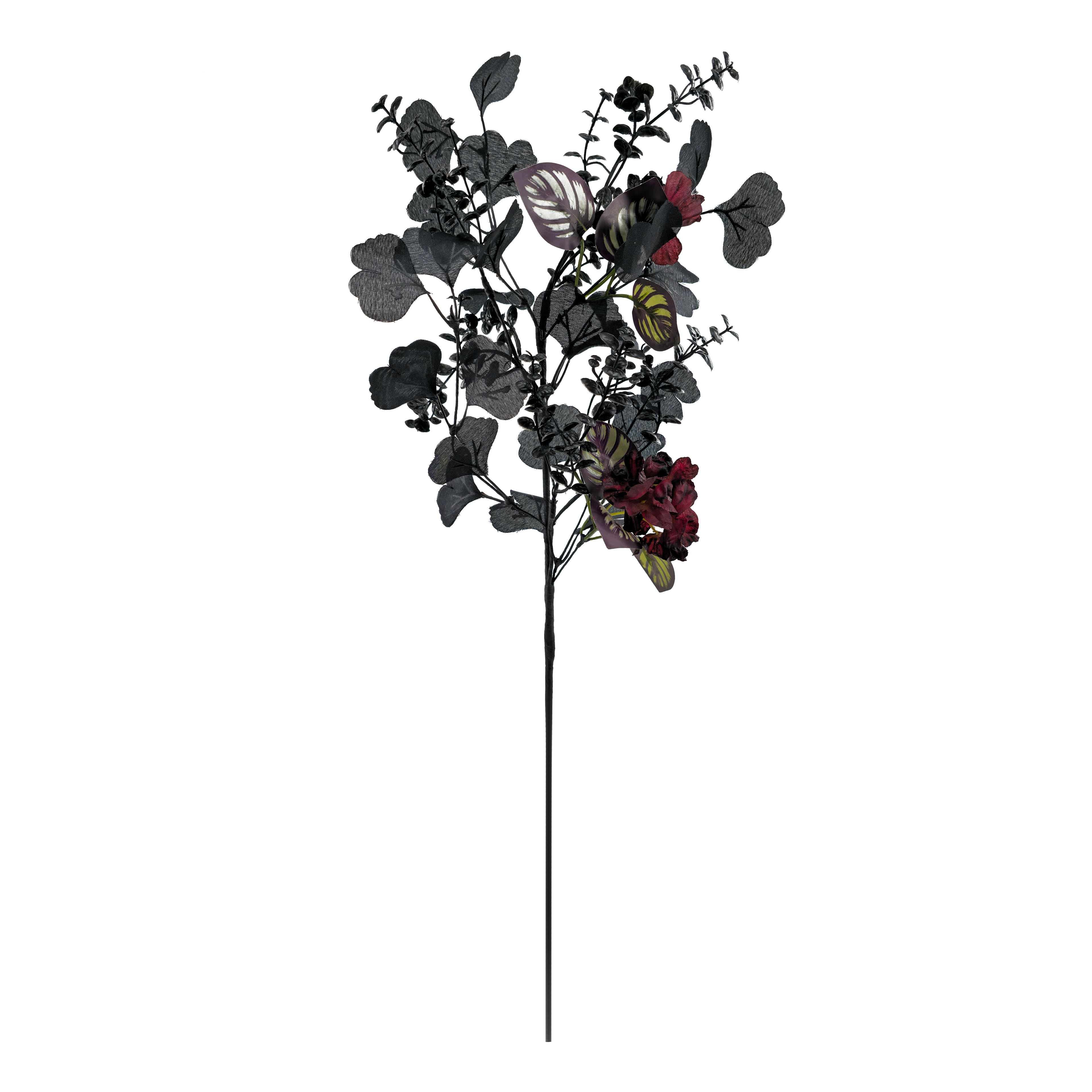 28" Burgundy Hydrangea & Leaves Mix Stem by Ashland®