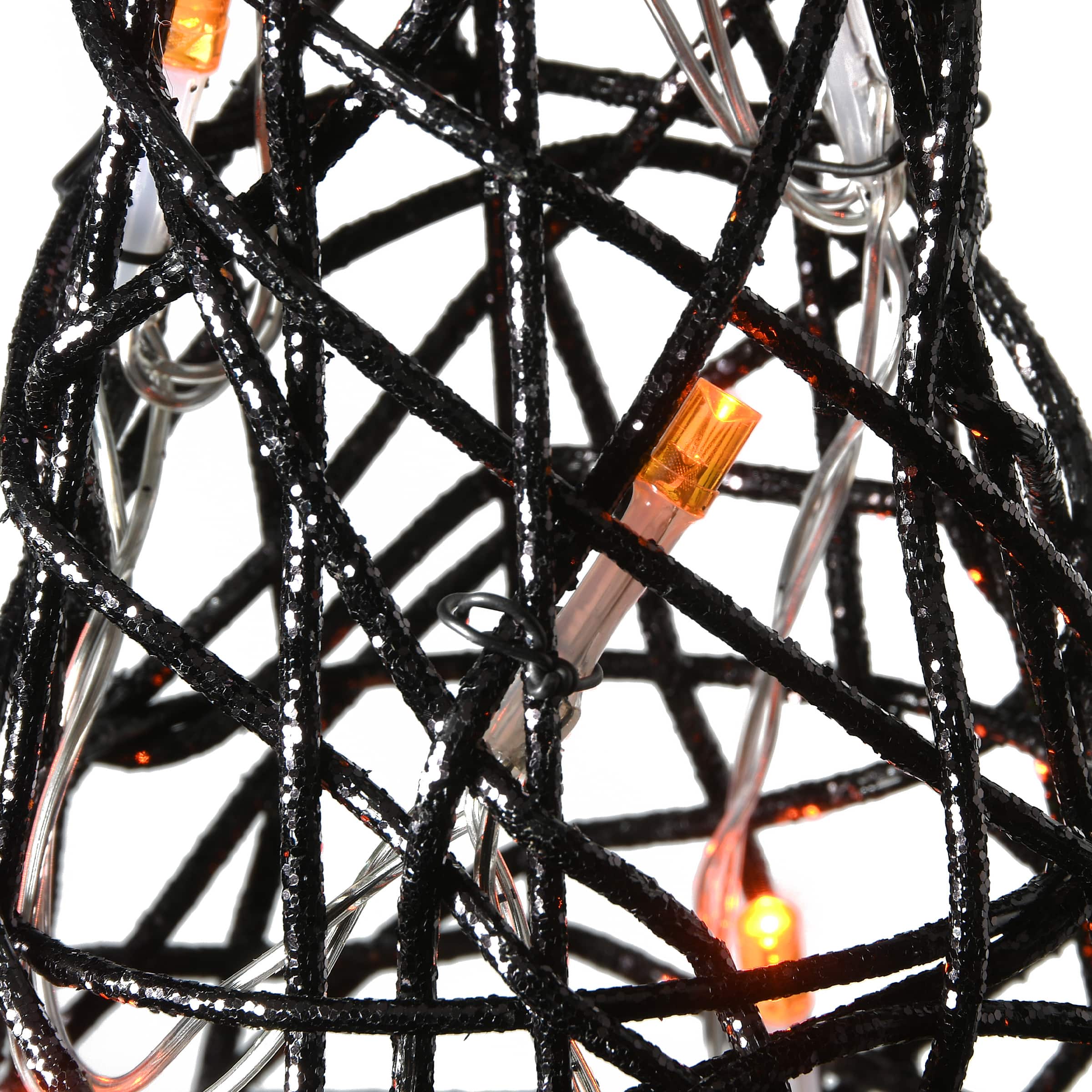 23" Black LED Witch Hat Halloween Garden Stakes