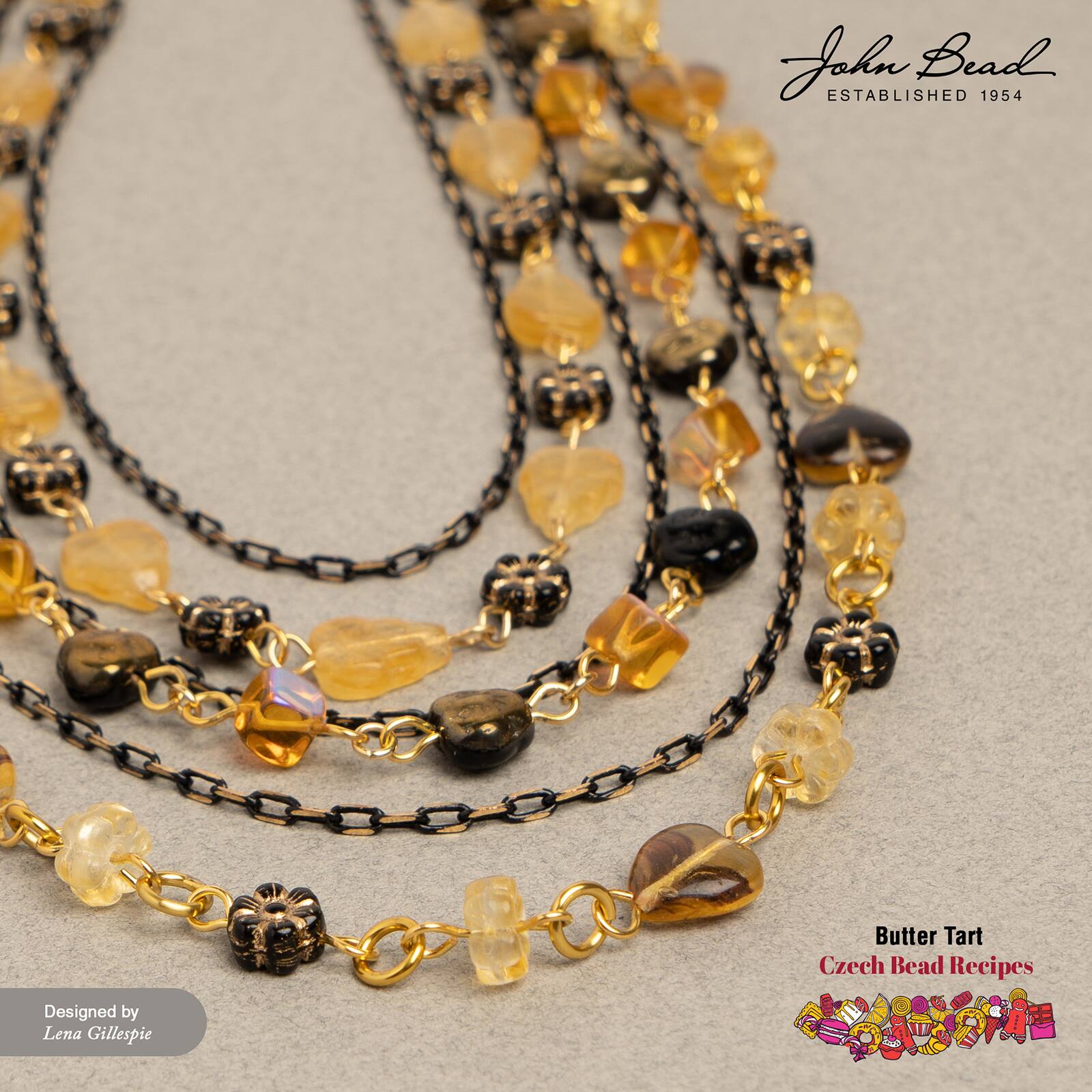 John Bead Czech Glass Recipe Box Beading Kit