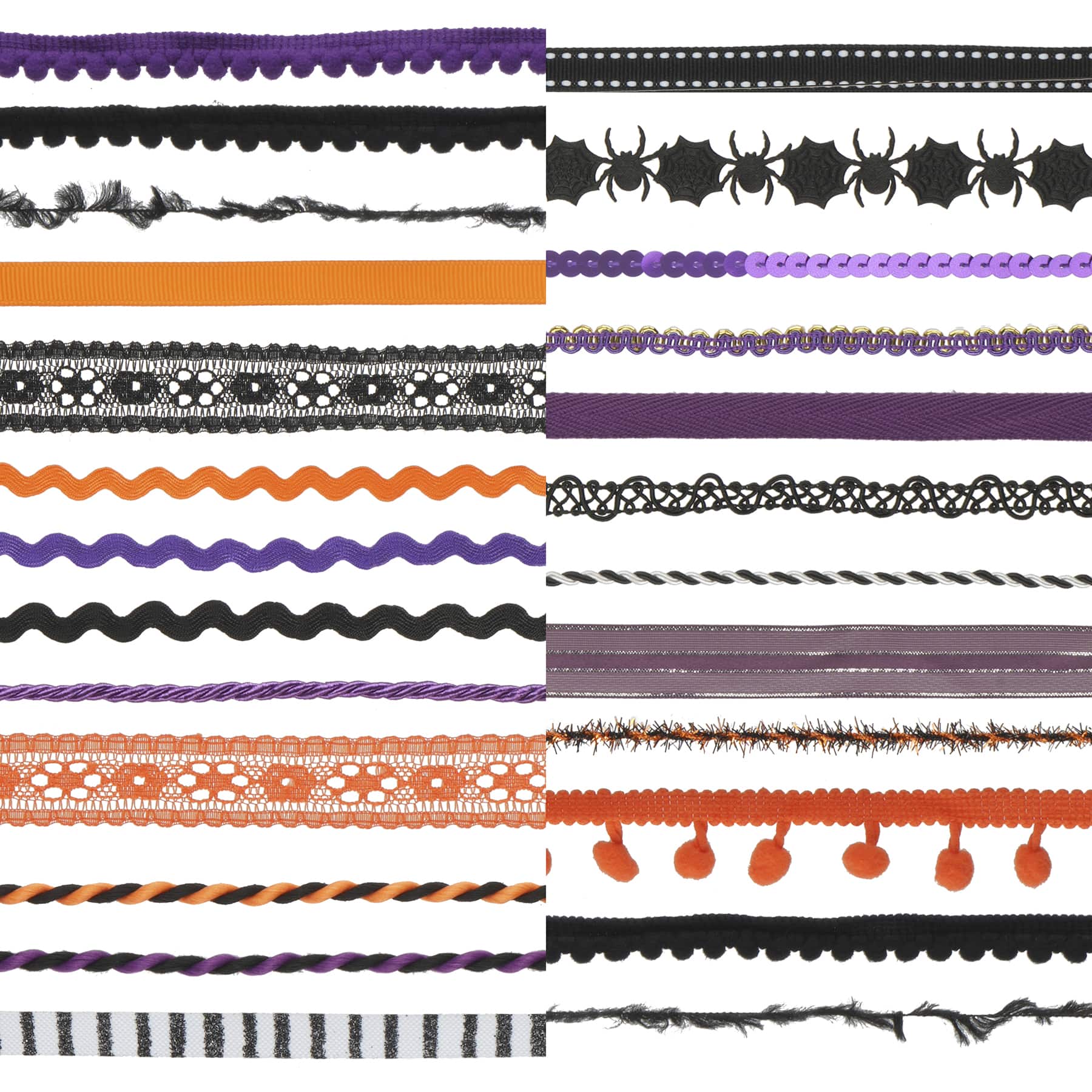 Orange, Purple & Black Halloween Trim Bundle, 25ct. by Celebrate It™