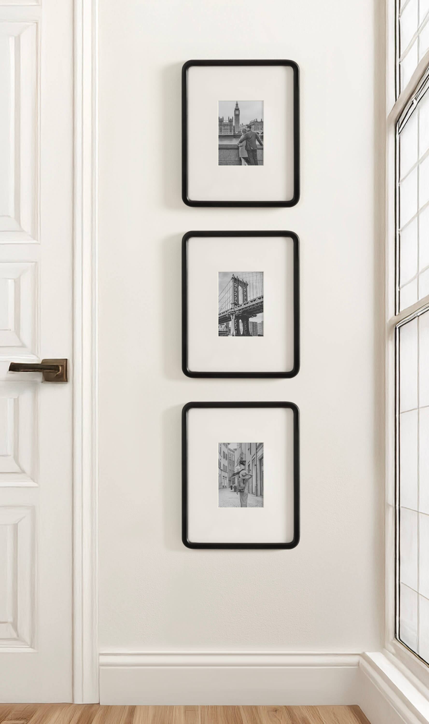 Kate and Laurel 11" x 14" Inglewood Picture Frames with 5" x 7" Mat