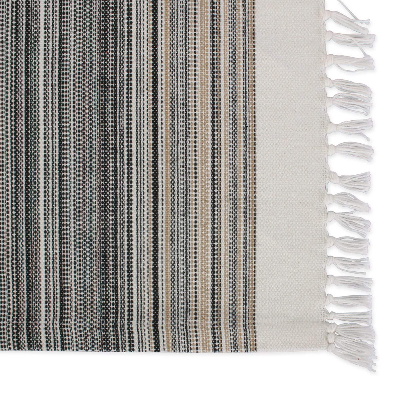 DII® 13" x 20" Fringed Striped Tabletoppers, 6ct.