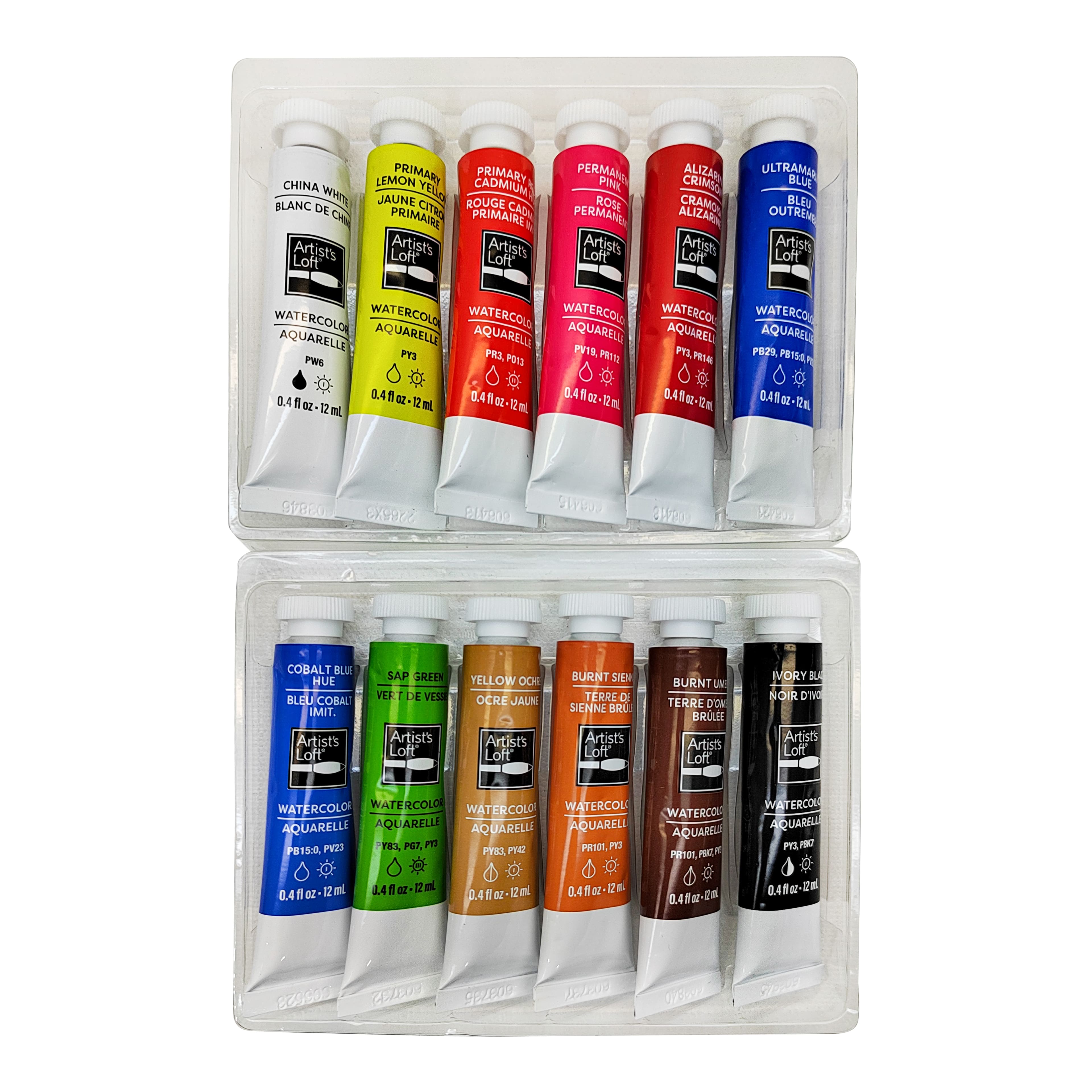 12 Packs: 12 ct. (144 total) Academic Basic Watercolor Set by Artist's Loft™
