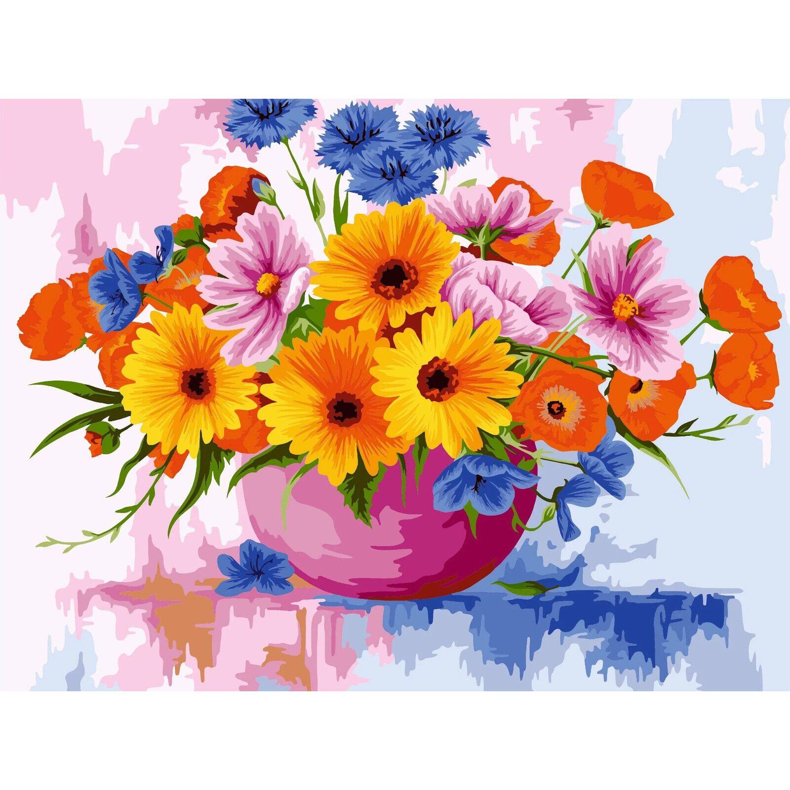 Crafting Spark Field Flowers Painting by Numbers Kit