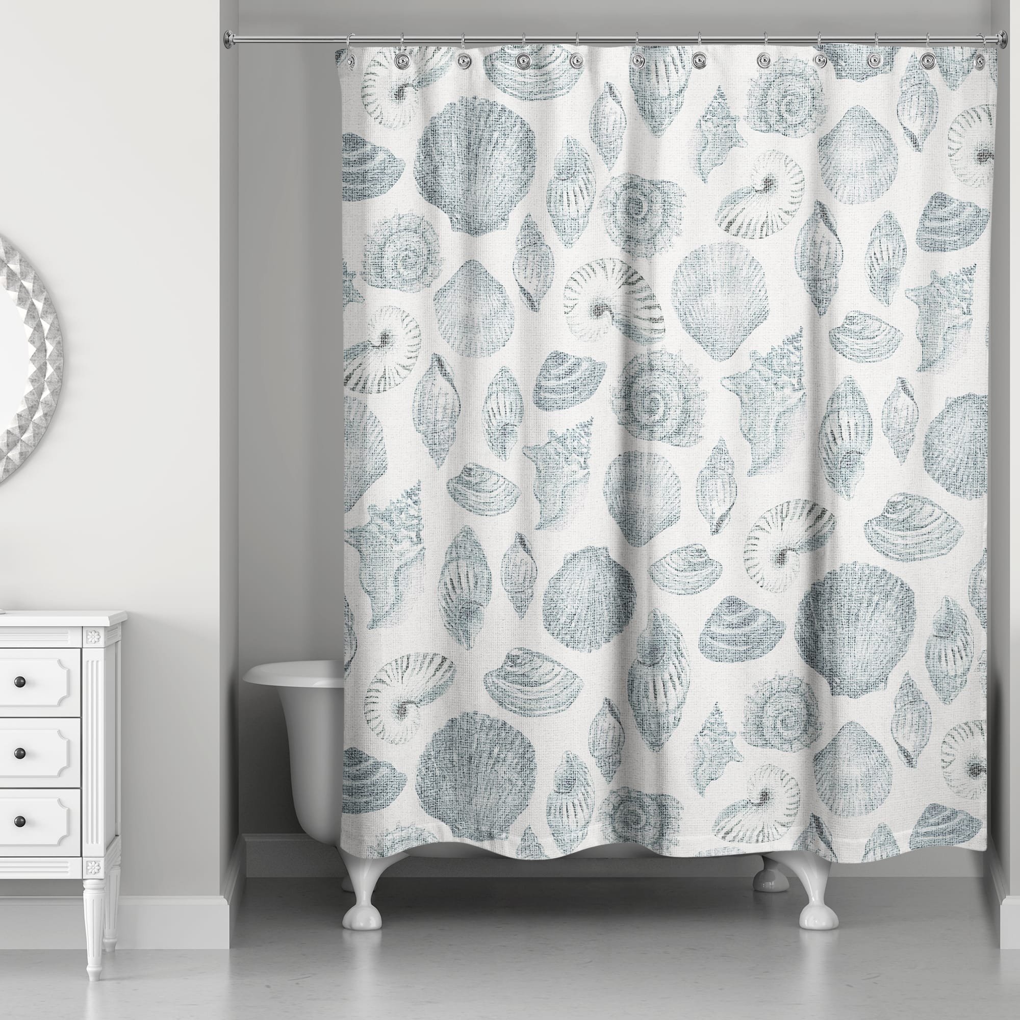 Multi Shell Shower Curtain
