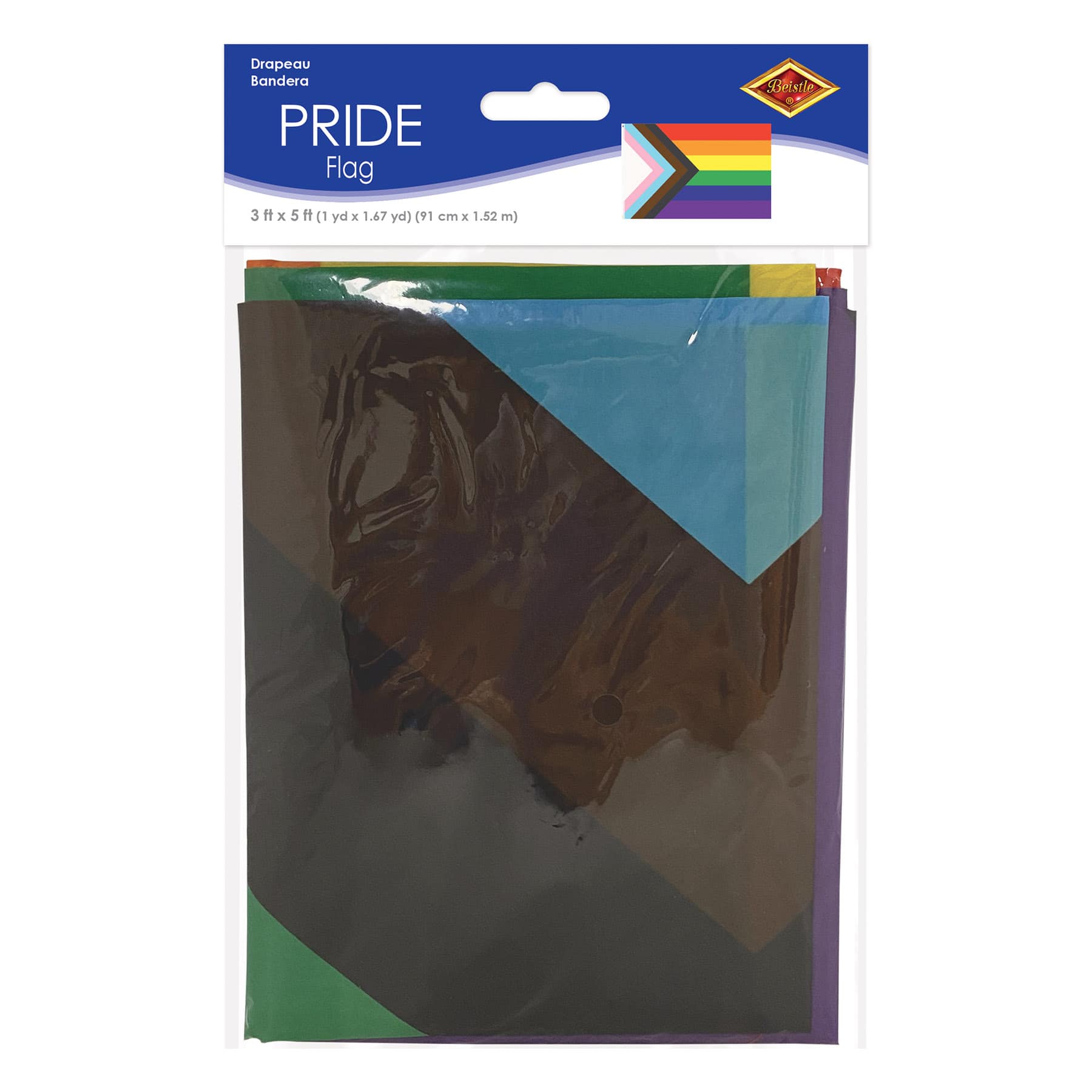 Beistle 3ft. x 5ft. Fabric Pride Flag with Grommets
