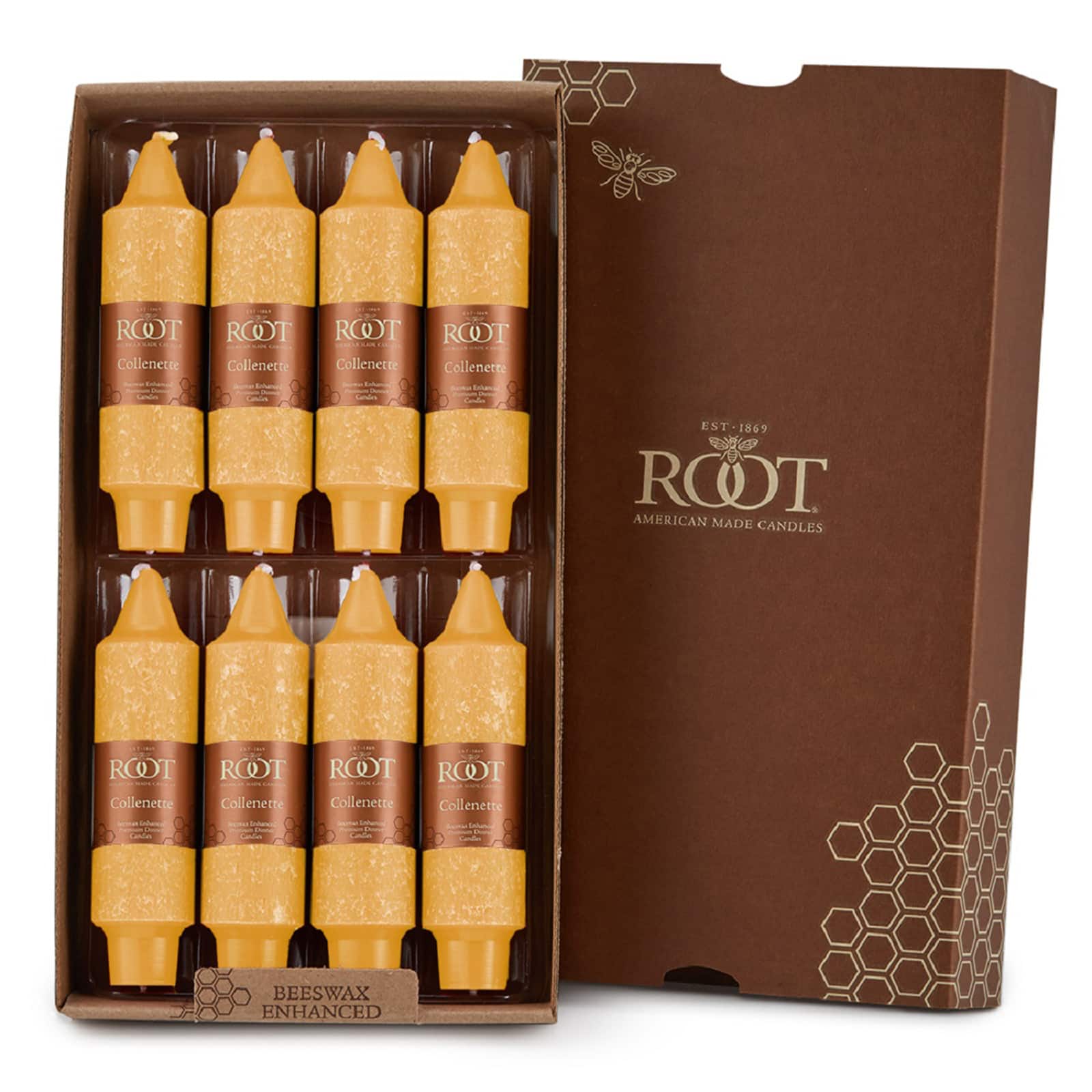 Root Candles 5" Unscented Timberline™ Collenette Taper Candles