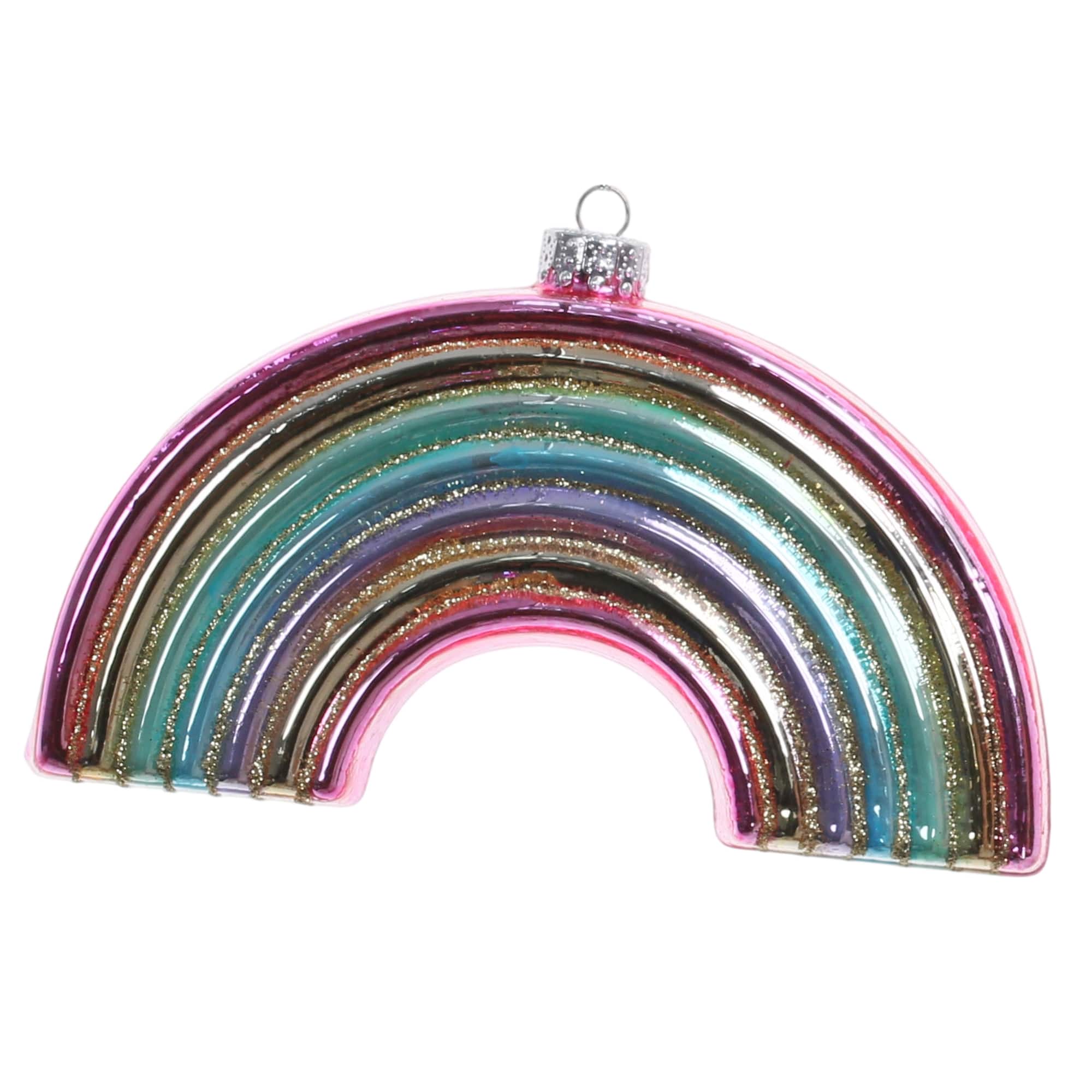 4.75" Rainbow Glass Ornament by Ashland®