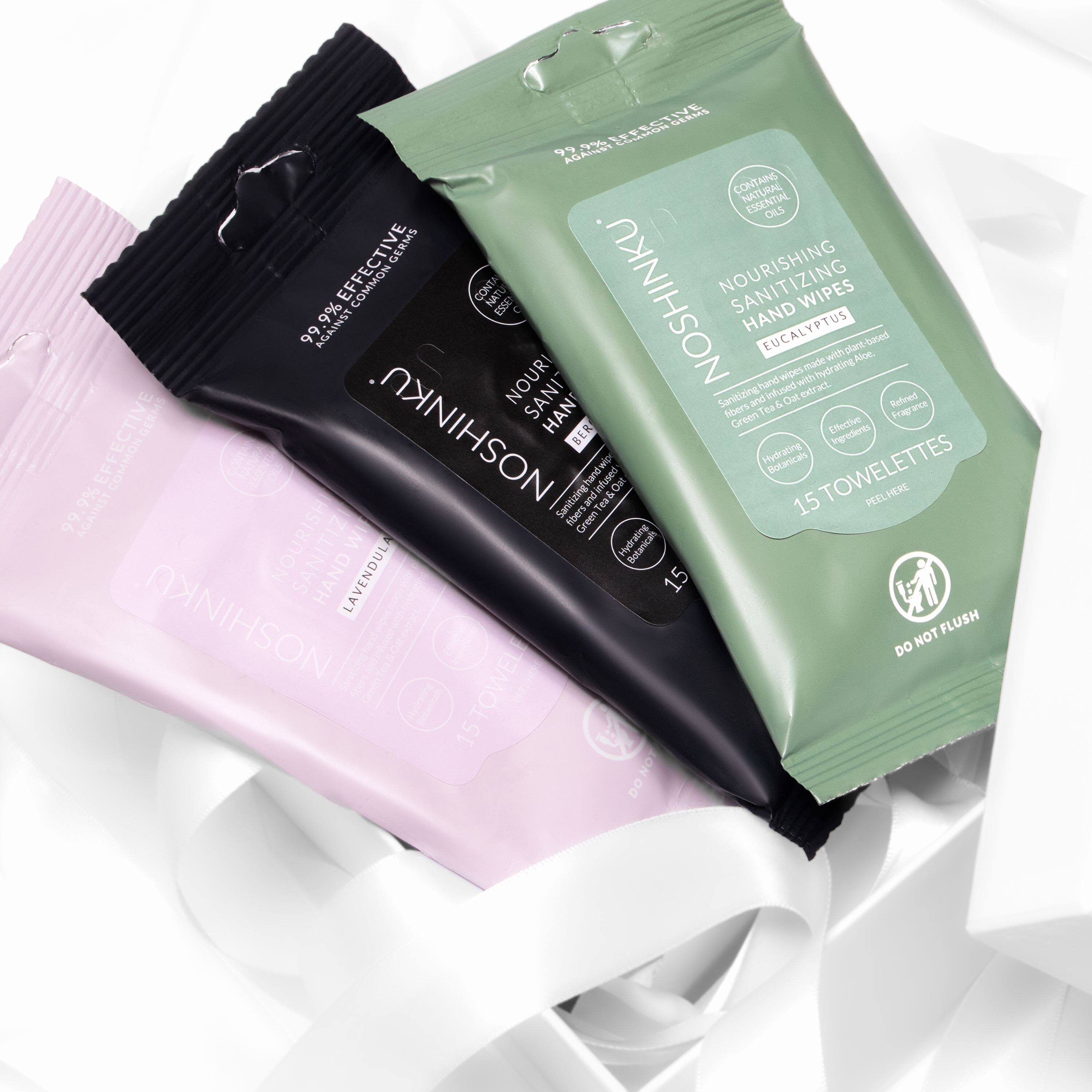 Noshinku Lavendula Nourishing Hand Sanitizing Wipes