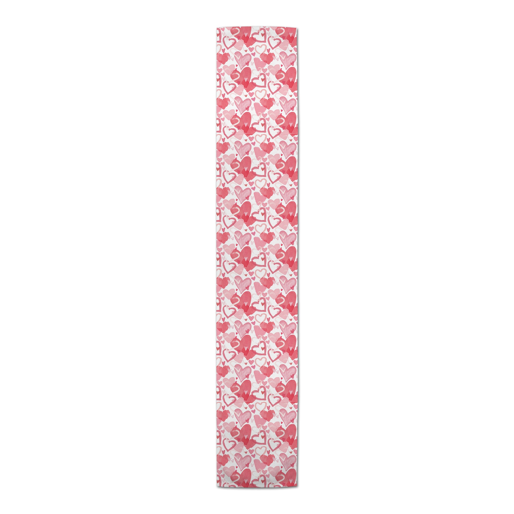 Heart Cluster Pattern 16" x 72" Cotton Twill Runner