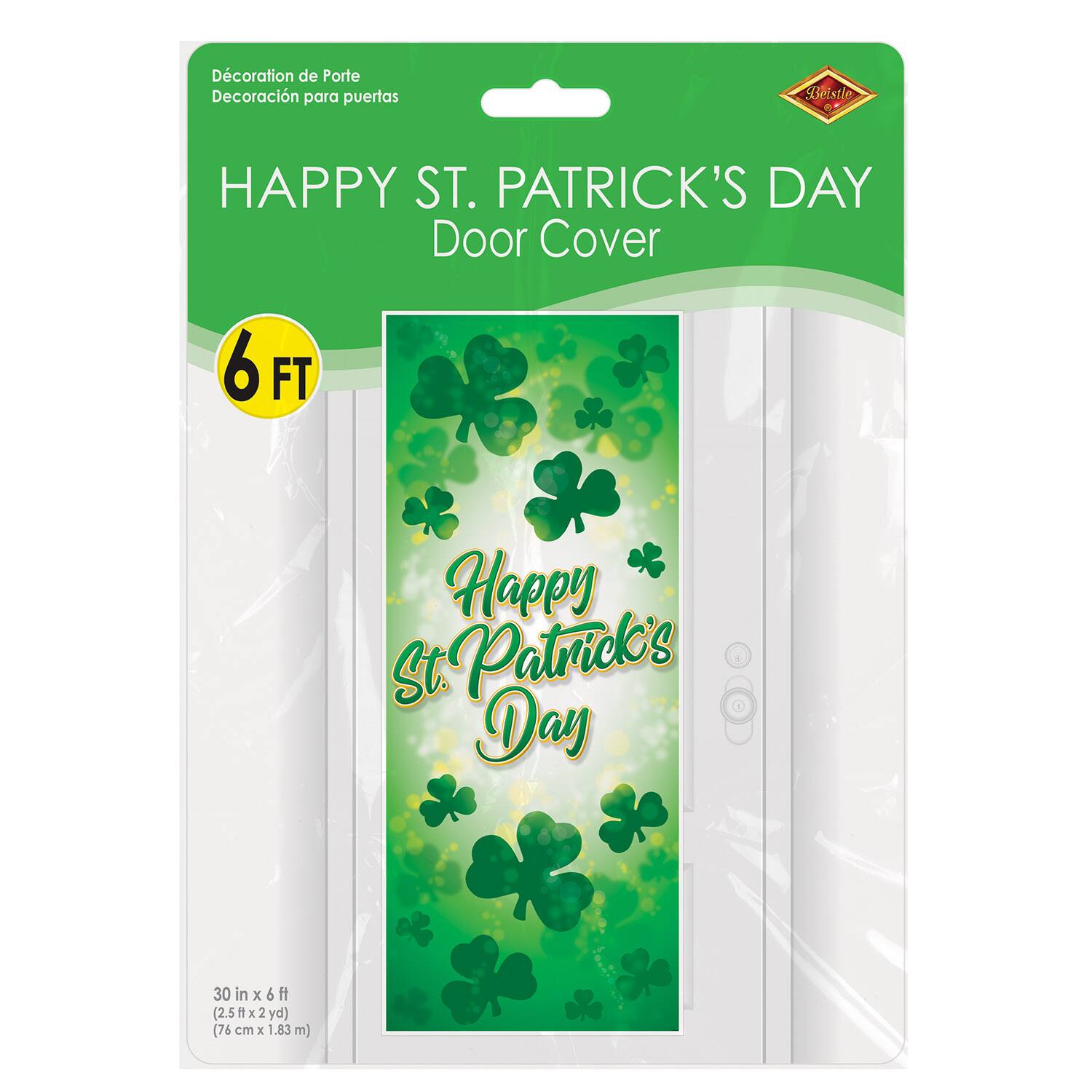 Beistle 6ft. x 30" Happy St. Patrick's Day Door Covers, 2ct.